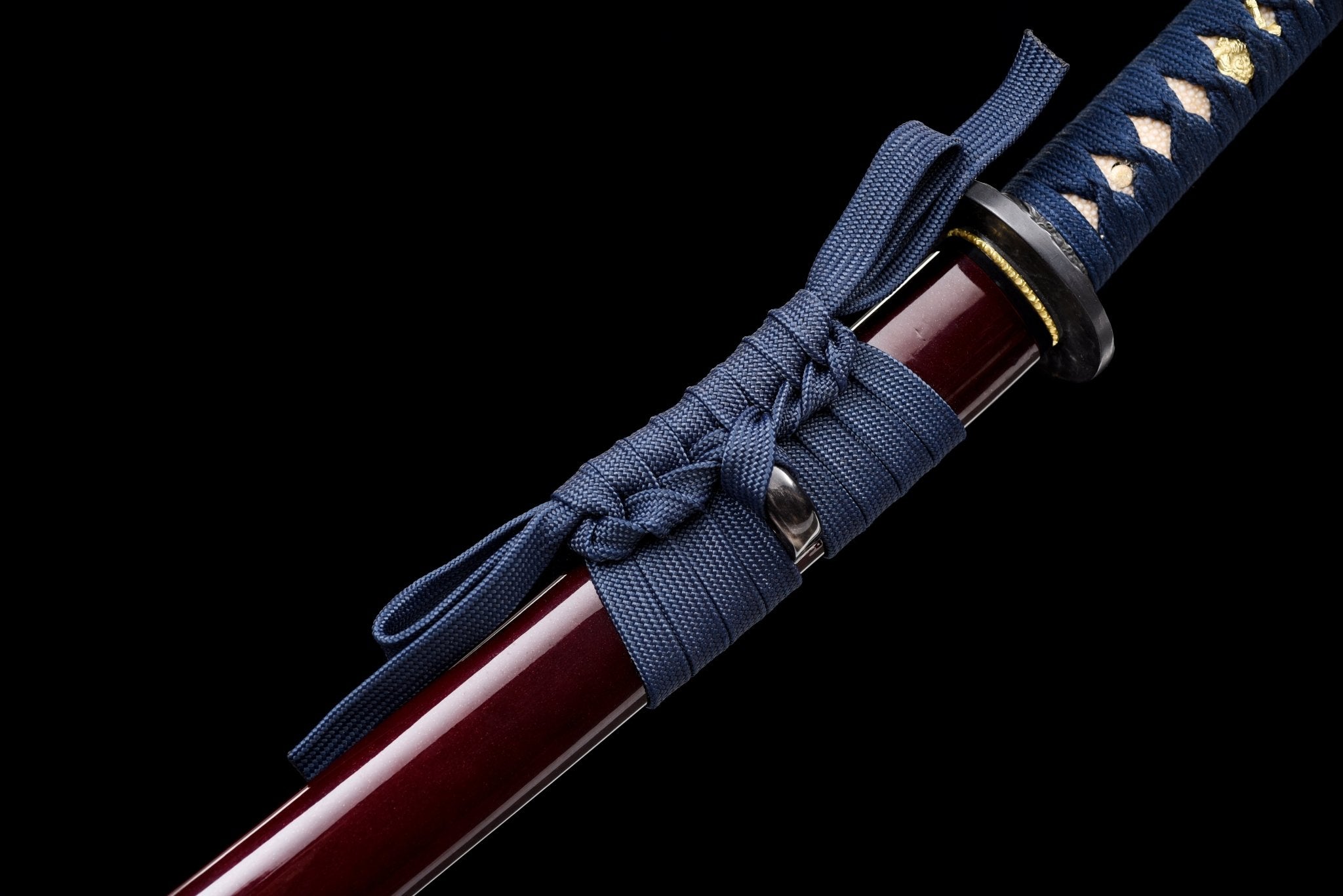 Collectable Katana Azure Lion High Carbon Chōji Hamon Red Saya 蒼獅 | KatanaSwordArt Katana For Sale 2025