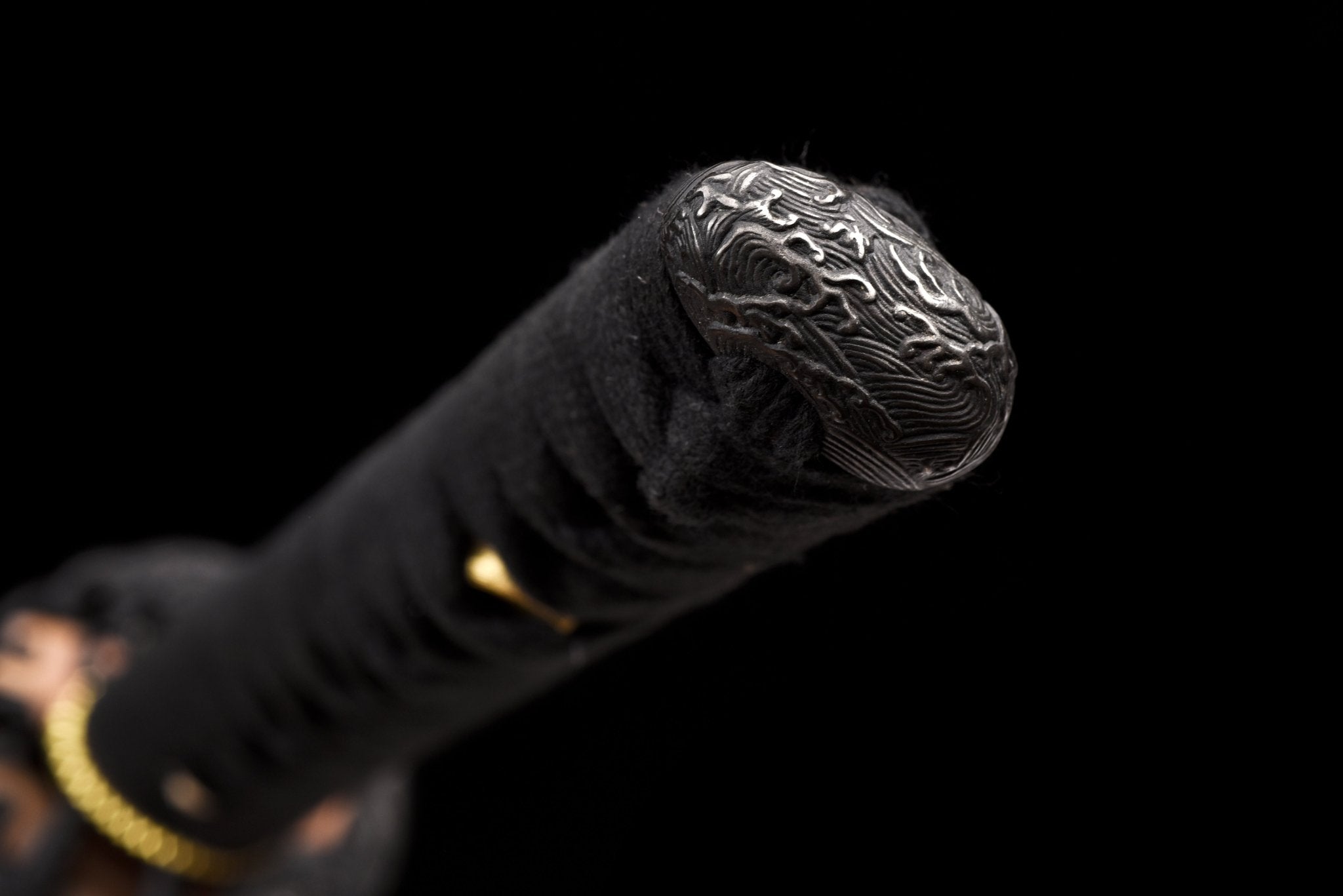 Collectable Katana Dark Wave Folded Steel Clay Tempered Black Saya 暗波 | KatanaSwordArt Katana For Sale 2025