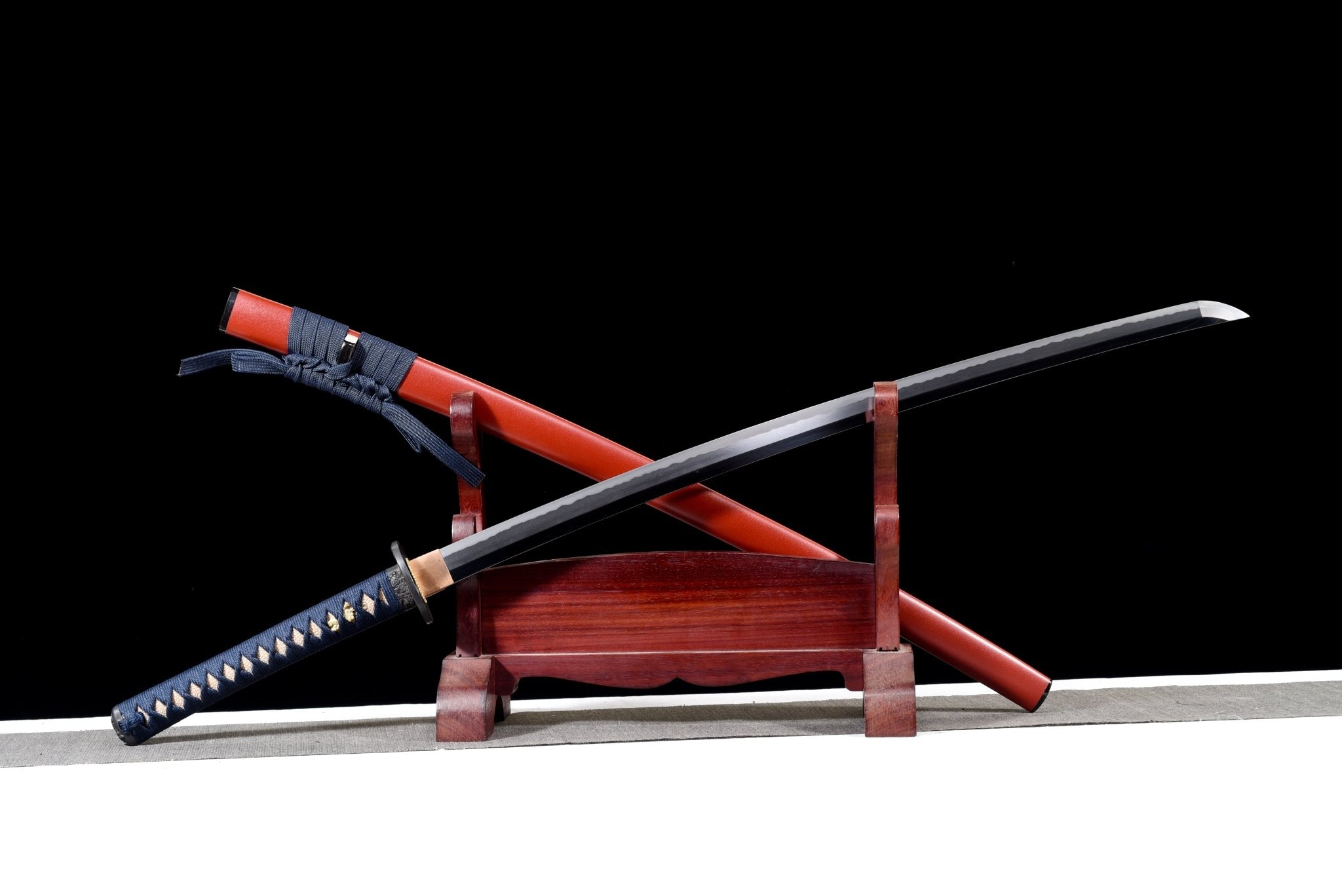 Collectable Katana Flame Lion Folded Steel Clay Tempered Red Saya 炎獅 | KatanaSwordArt Katana For Sale 2025