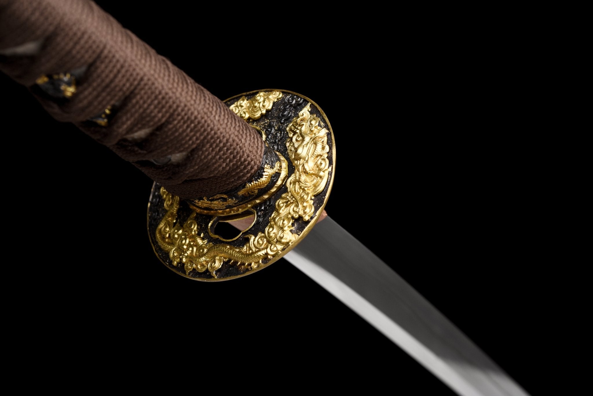 Collectable Katana Golden Dragon Sanmai Steel Clay Tempered Chinkin Saya 金龍 | KatanaSwordArt Katana For Sale 2025