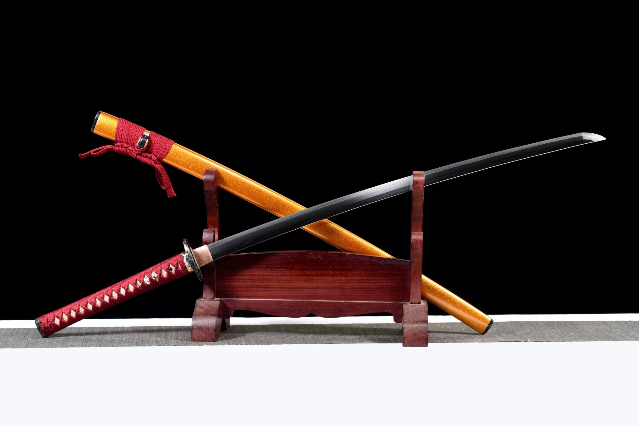 Collectable Katana Golden Koi Sanmai Steel Clay Tempered Gold Saya 錦鯉 | KatanaSwordArt Katana For Sale 2025