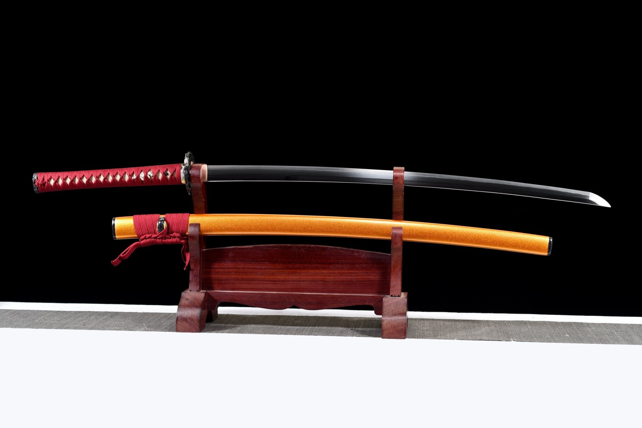 Collectable Katana Golden Koi Sanmai Steel Clay Tempered Gold Saya 錦鯉 | KatanaSwordArt Katana For Sale 2025