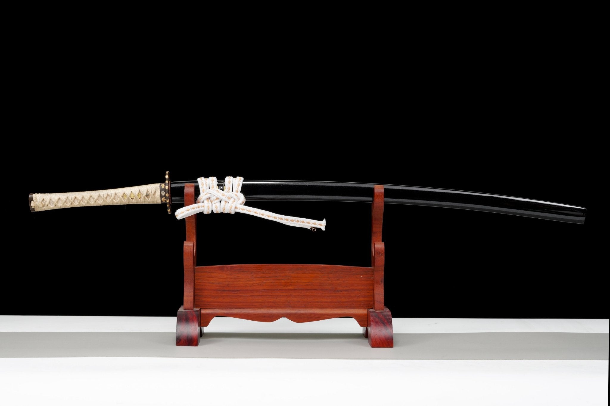 Collectable Katana Golden Maple Sanmai Steel Clay Tempered Black Lacquer Saya 金枫 | KatanaSwordArt Katana For Sale 2025