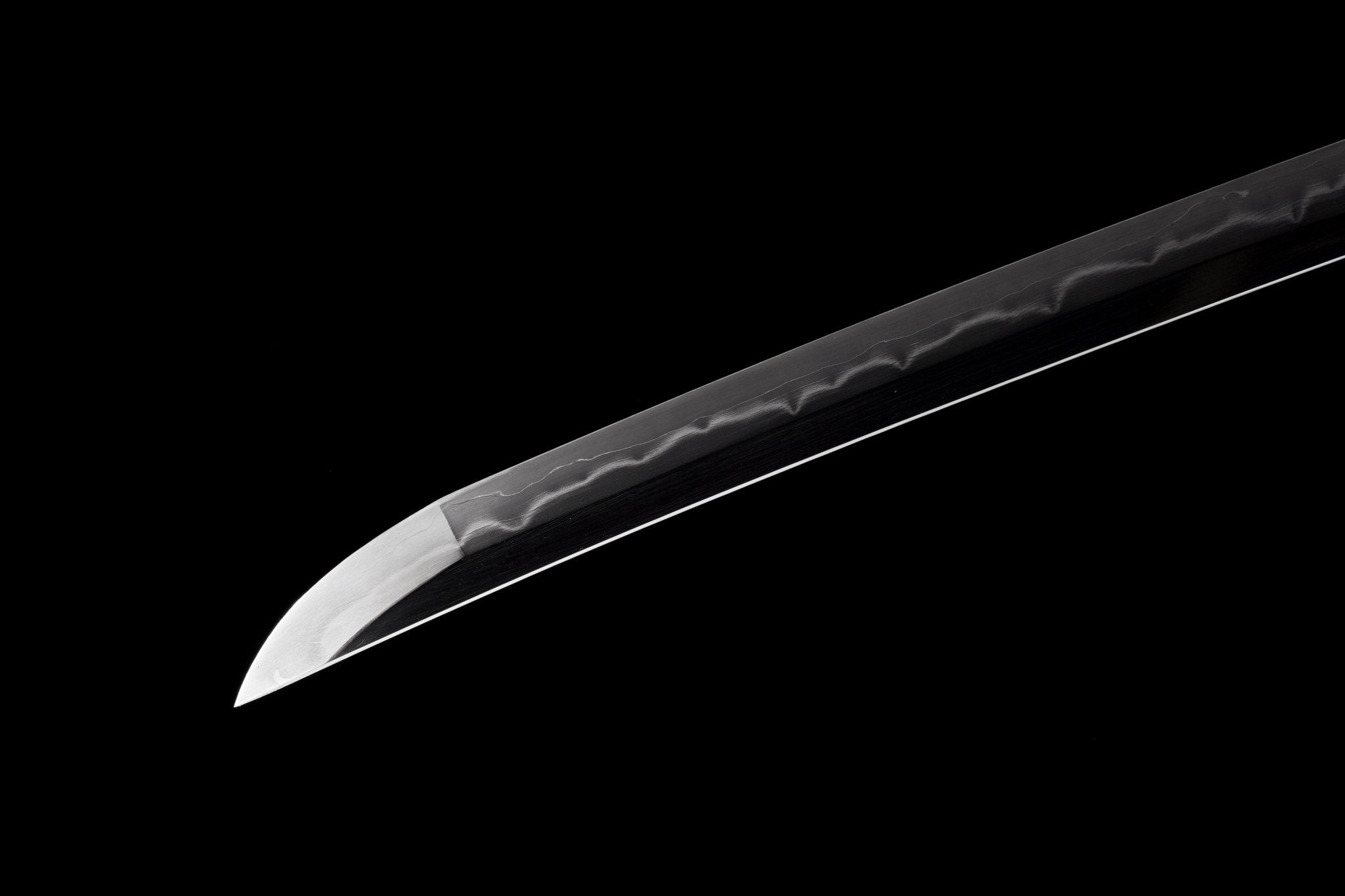 Collectable Katana Green Blossom Sanmai Blade Clay Tempered Black Lacquer Saya 緑華 | KatanaSwordArt Katana For Sale 2025