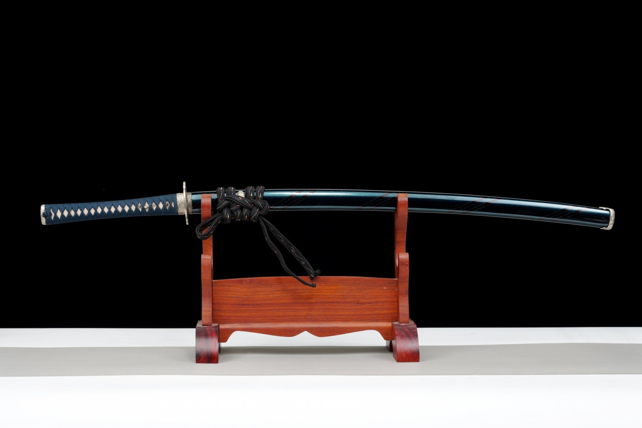 Collectable Katana Indigo Wave Sanmai Steel Clay Tempered Chōji Hamon 蒼浪 | KatanaSwordArt Katana For Sale 2025