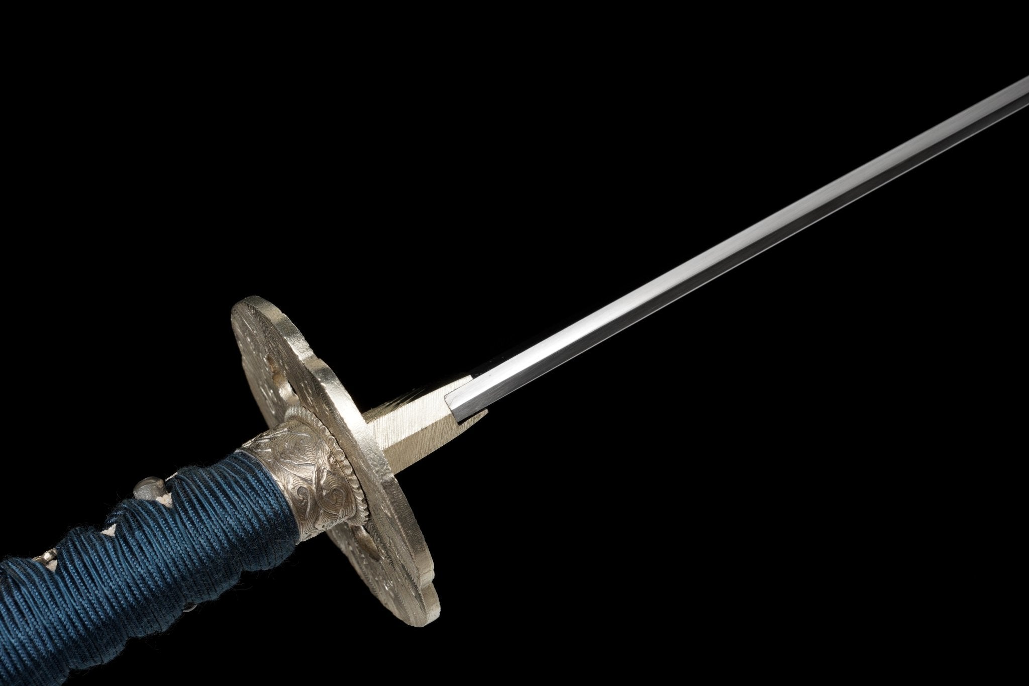 Collectable Katana Indigo Wave Sanmai Steel Clay Tempered Chōji Hamon 蒼浪 | KatanaSwordArt Katana For Sale 2025