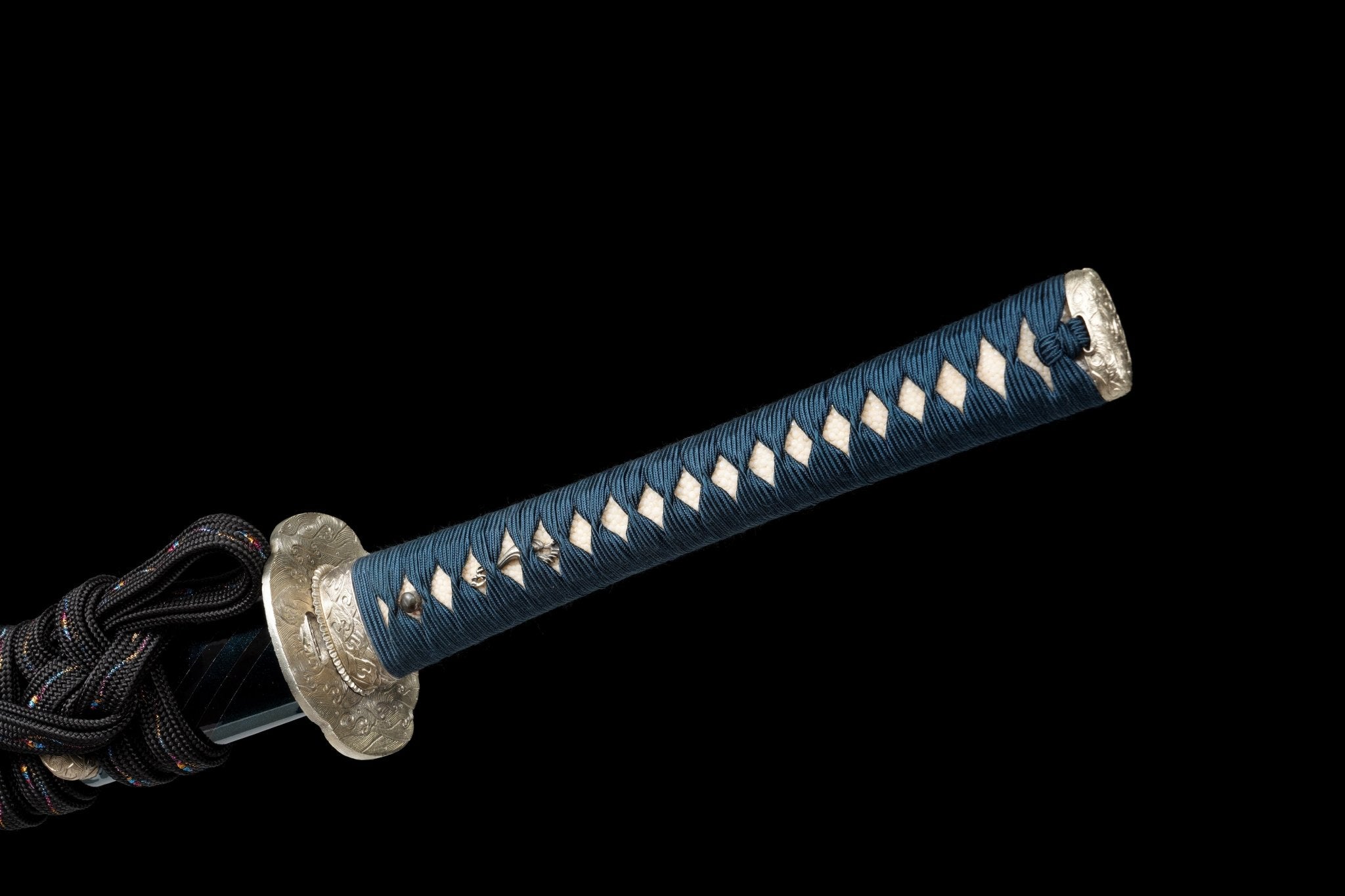 Collectable Katana Indigo Wave Sanmai Steel Clay Tempered Chōji Hamon 蒼浪 | KatanaSwordArt Katana For Sale 2025