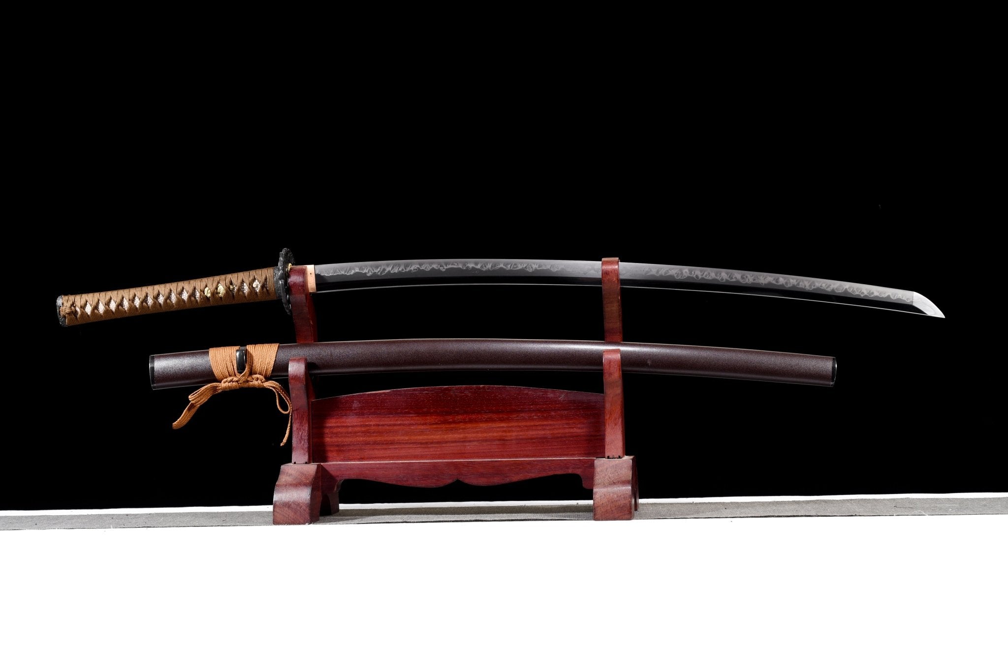 Collectable Katana Koi Dance High Carbon Chōji Hamon Brown Saya 鯉舞 | KatanaSwordArt Katana For Sale 2025