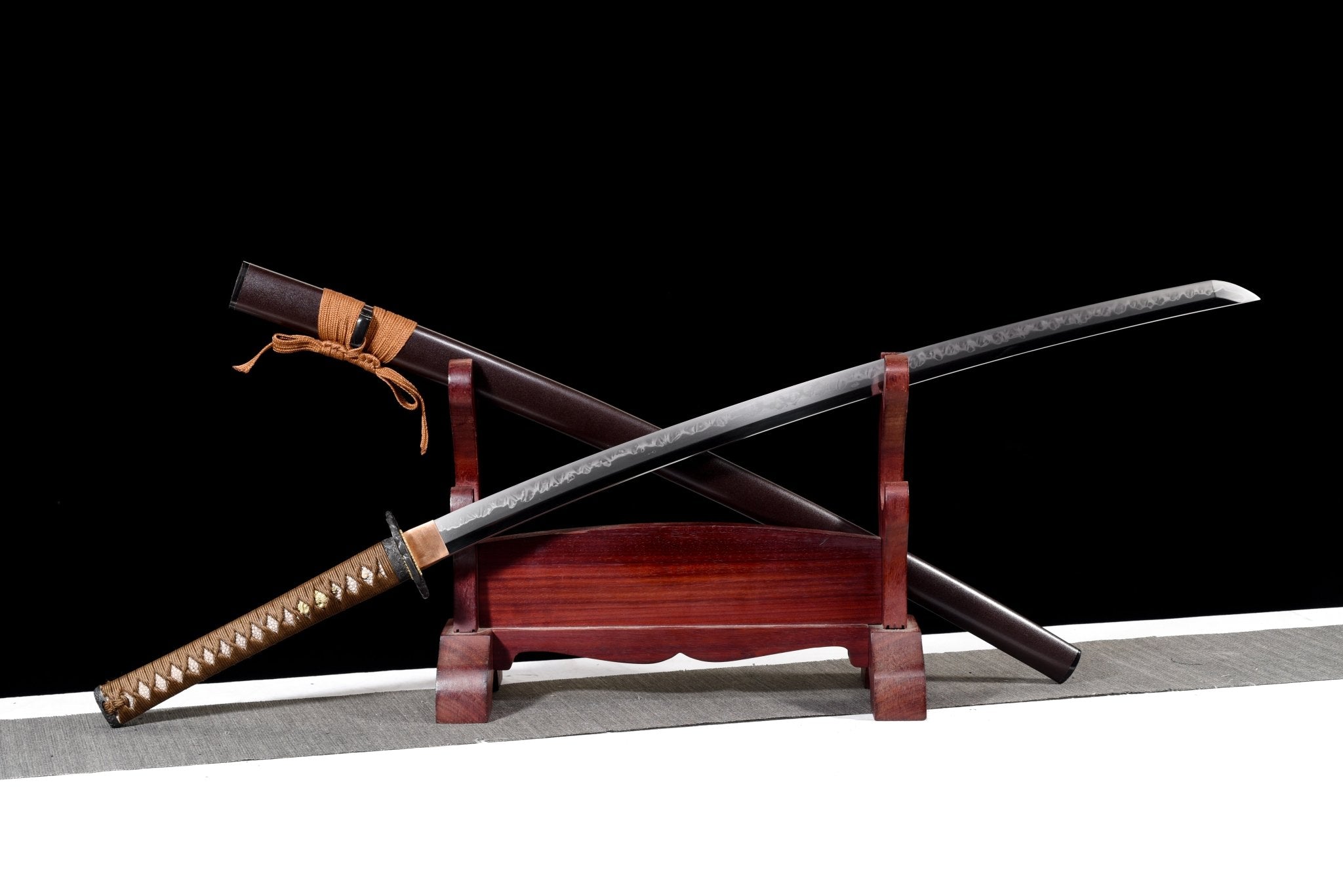 Collectable Katana Koi Dance High Carbon Chōji Hamon Brown Saya 鯉舞 | KatanaSwordArt Katana For Sale 2025