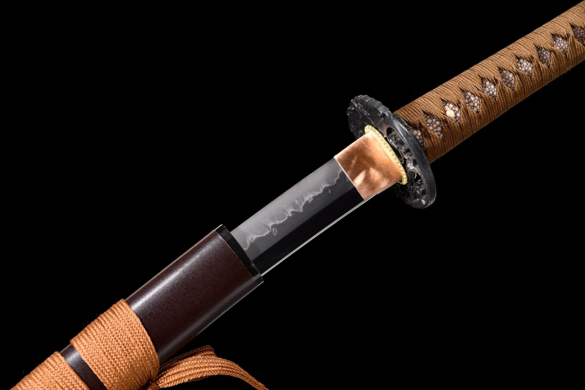 Collectable Katana Koi Dance High Carbon Chōji Hamon Brown Saya 鯉舞 | KatanaSwordArt Katana For Sale 2025