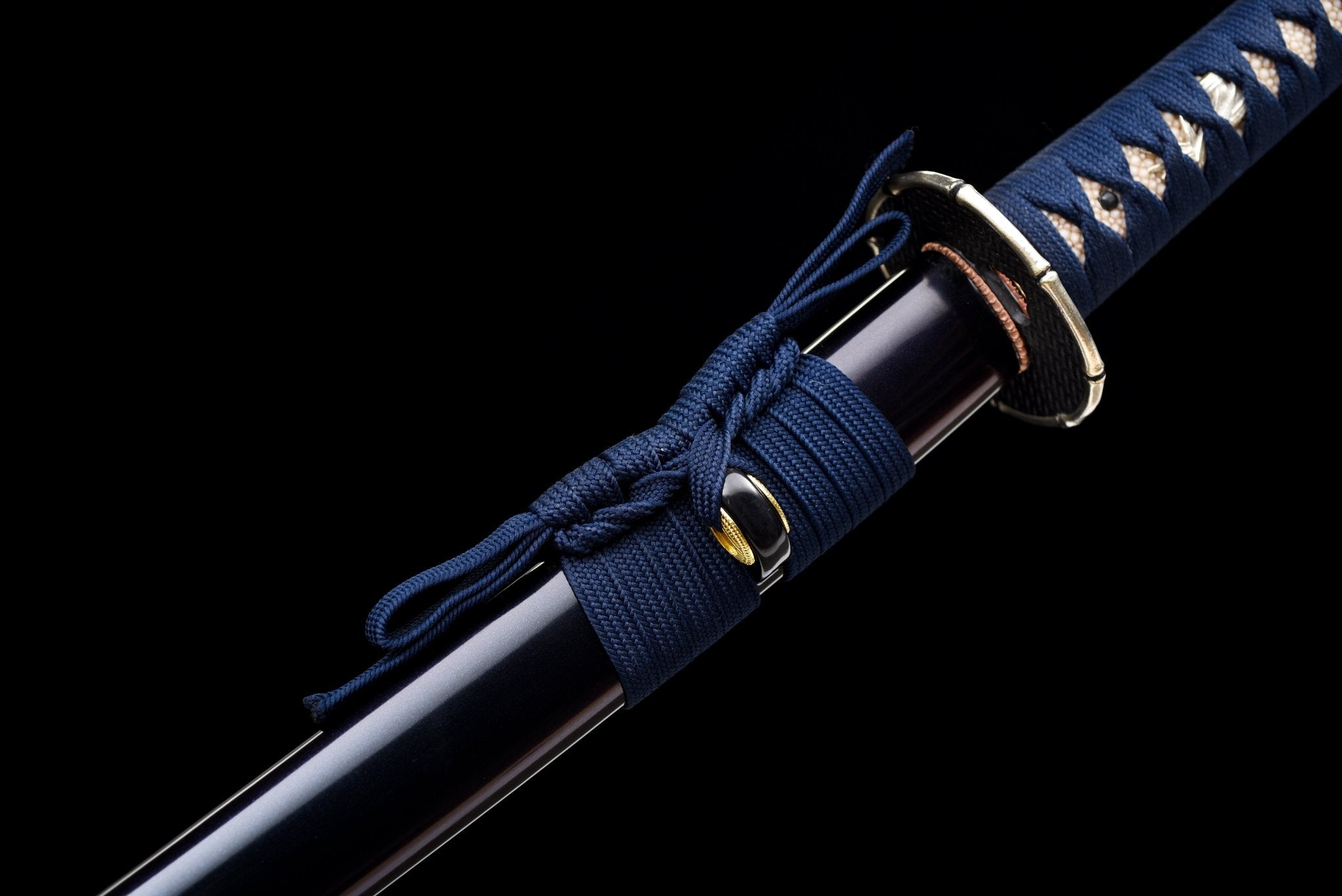 Collectable Katana Midnight Bamboo Sanmai Steel Clay Tempered Purple Saya 竹影 | KatanaSwordArt Katana For Sale 2025