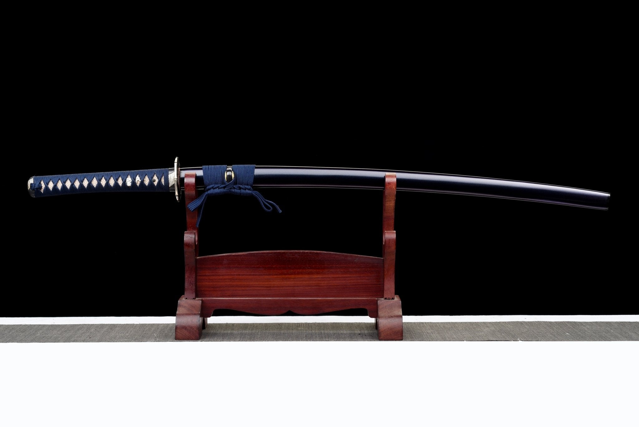 Collectable Katana Midnight Bamboo Sanmai Steel Clay Tempered Purple Saya 竹影 | KatanaSwordArt Katana For Sale 2025