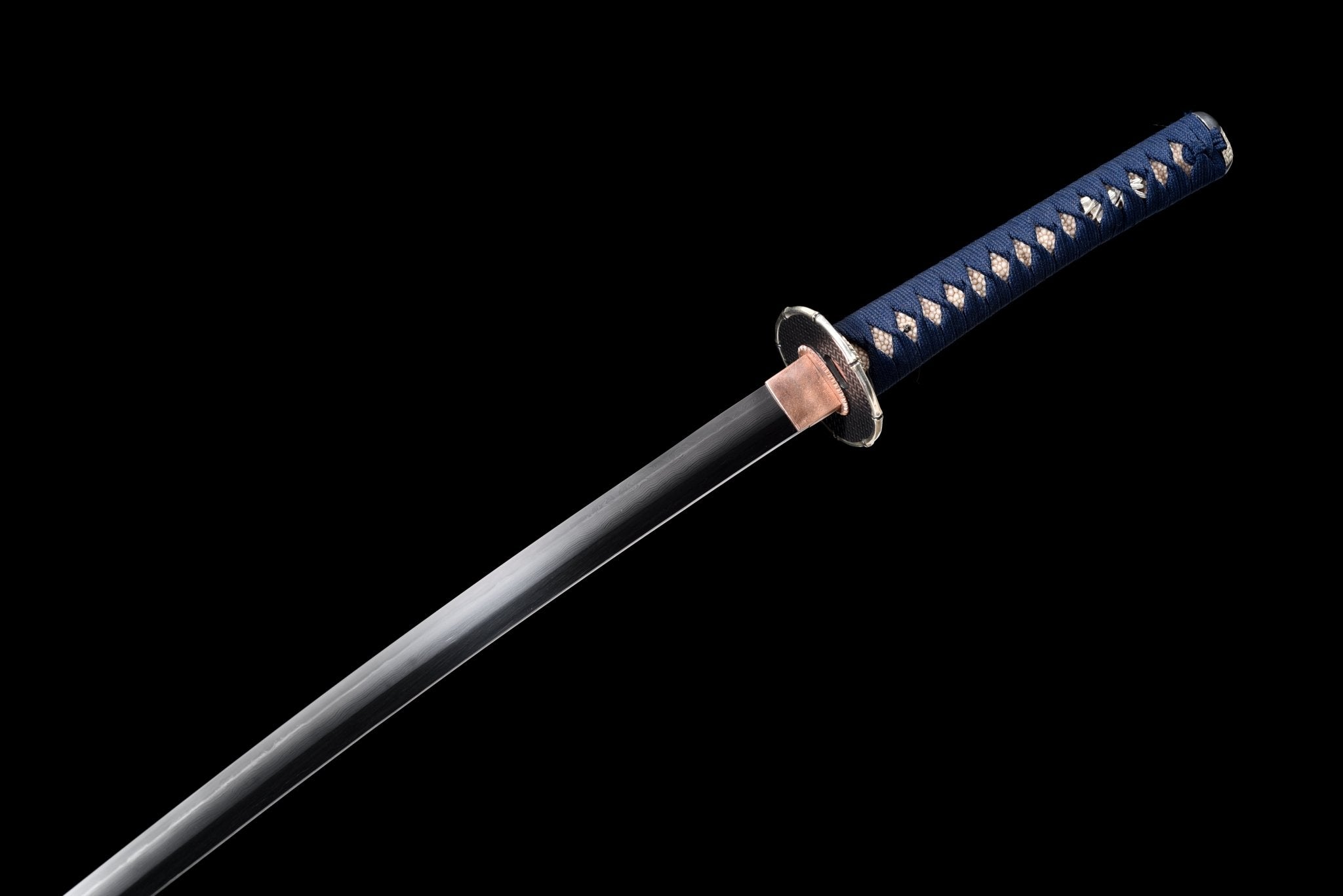 Collectable Katana Midnight Bamboo Sanmai Steel Clay Tempered Purple Saya 竹影 | KatanaSwordArt Katana For Sale 2025