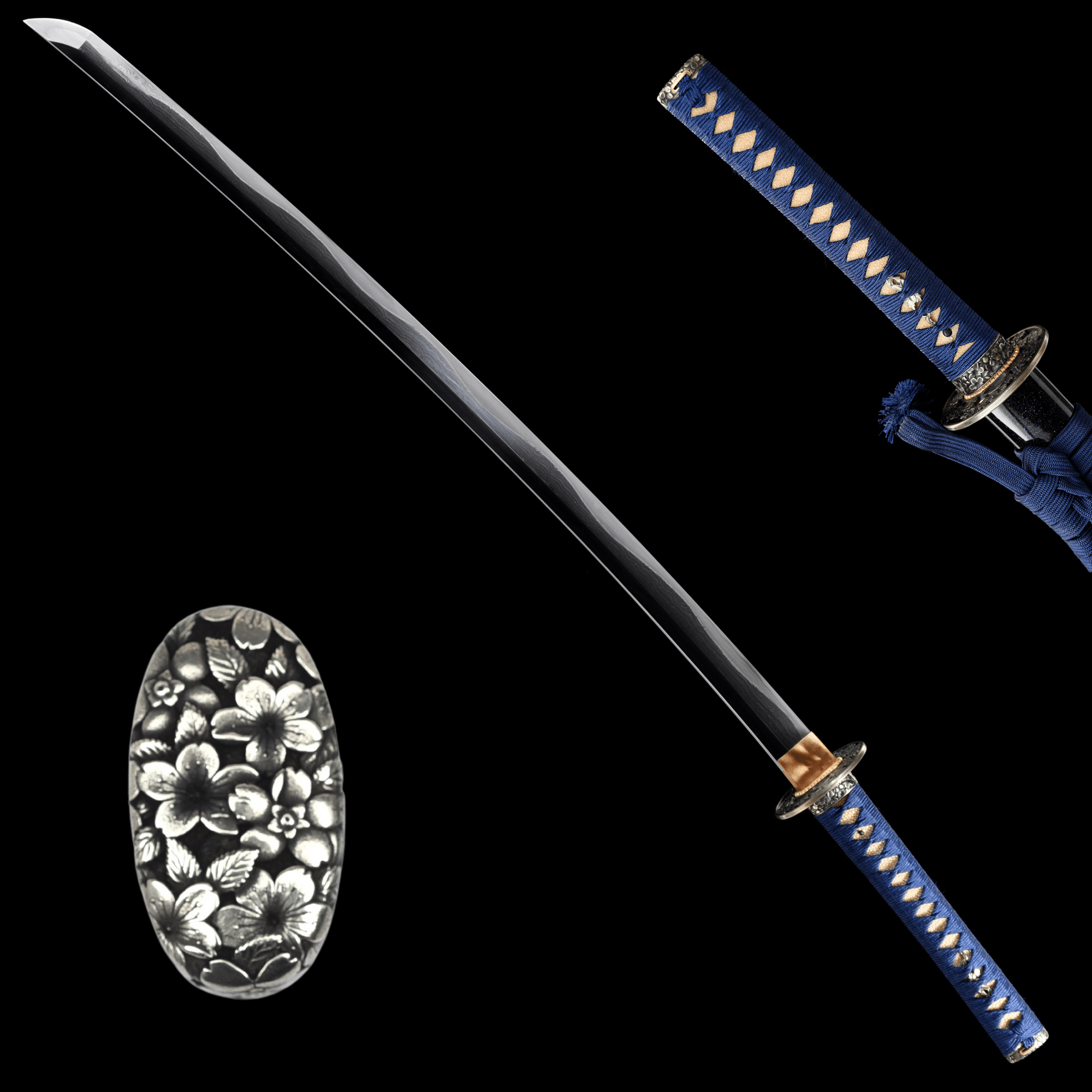 Collectable Katana Sakura Bloom Sanmai Steel Clay Tempered Pearl Inlaid Saya 櫻刃 | KatanaSwordArt Katana For Sale 2025