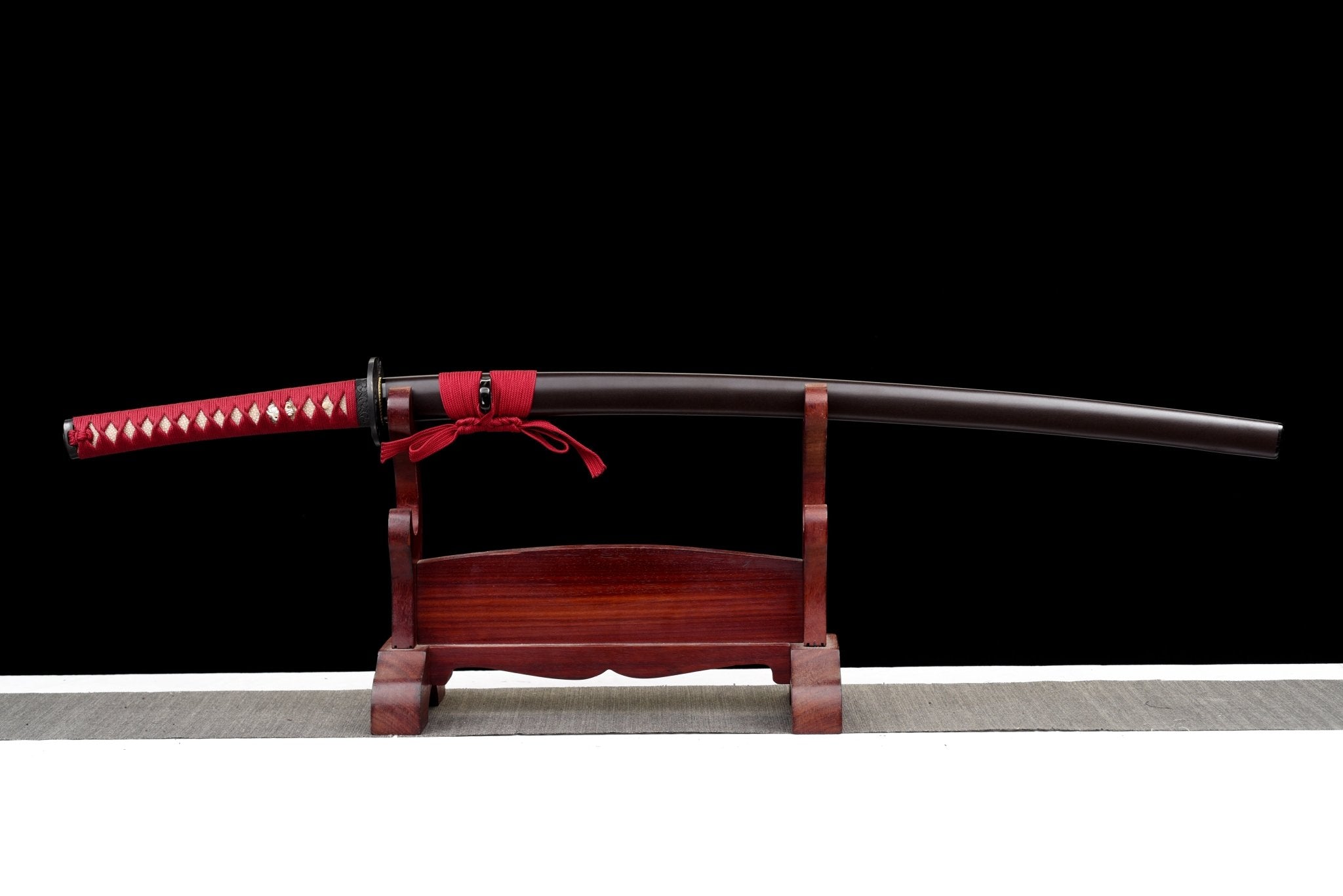 Collectable Katana Scarlet Roar Folded Steel Clay Tempered Brown Saya 绛云啸 | KatanaSwordArt Katana For Sale 2025