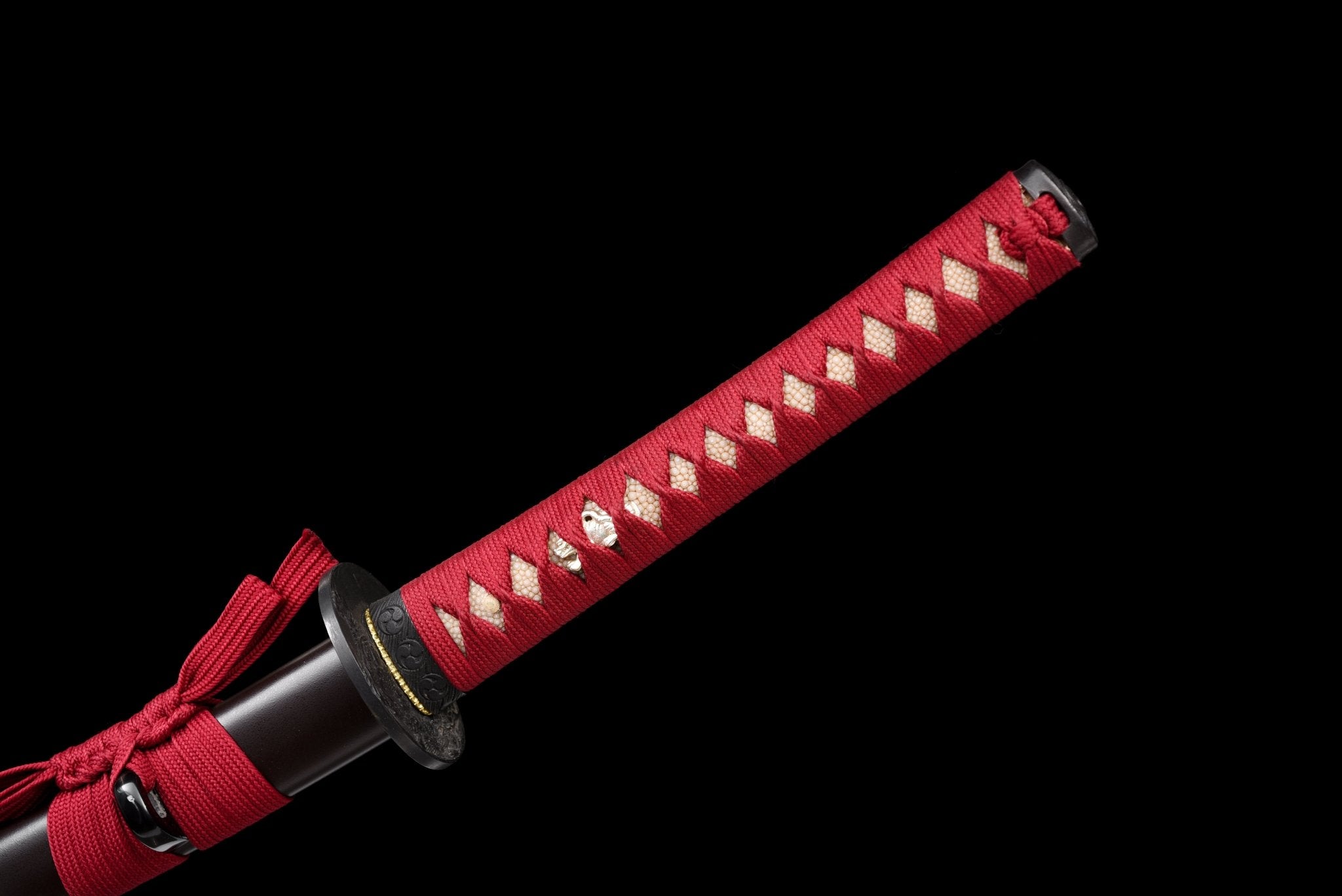 Collectable Katana Scarlet Roar Folded Steel Clay Tempered Brown Saya 绛云啸 | KatanaSwordArt Katana For Sale 2025