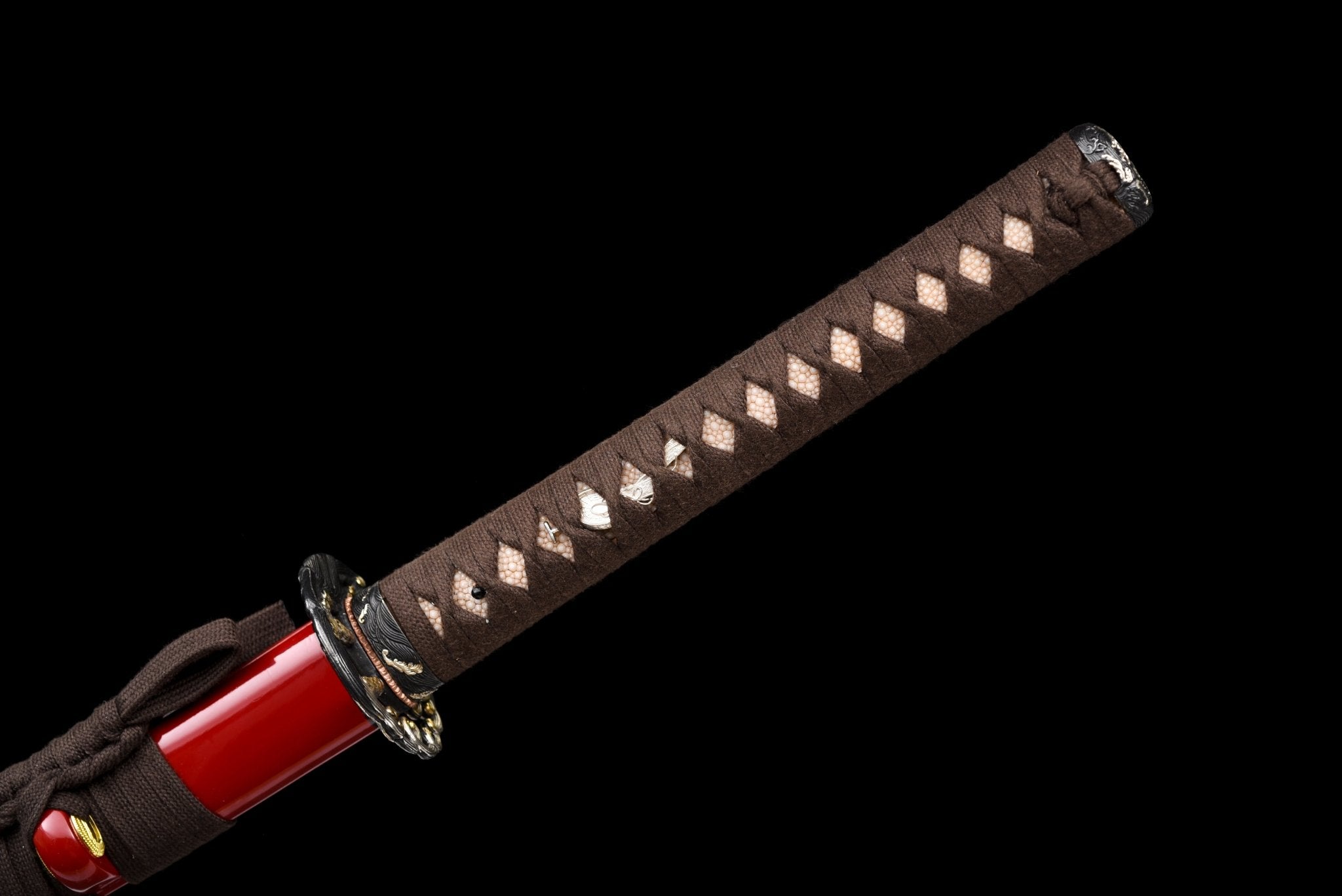 Collectable Katana Scarlet Wave Sanmai Steel Clay Tempered Red Saya 緋浪 | KatanaSwordArt Katana For Sale 2026