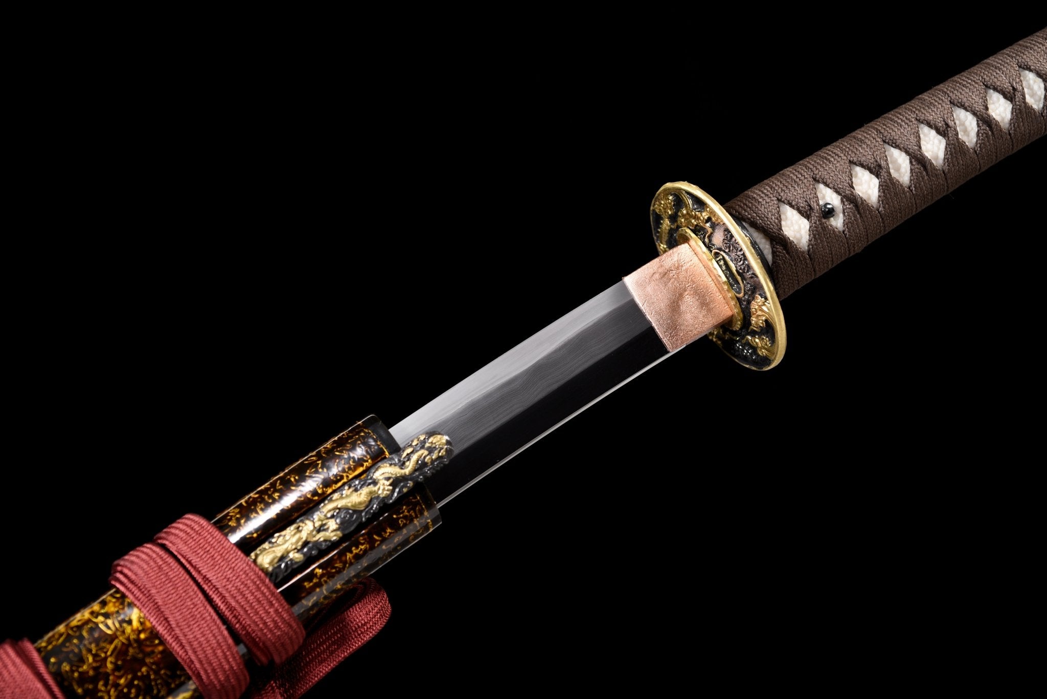 Collectable Katana Shadow Dragon Sanmai Steel Clay Tempered Kin Mushikui Saya 影龍 | KatanaSwordArt Katana For Sale 2025