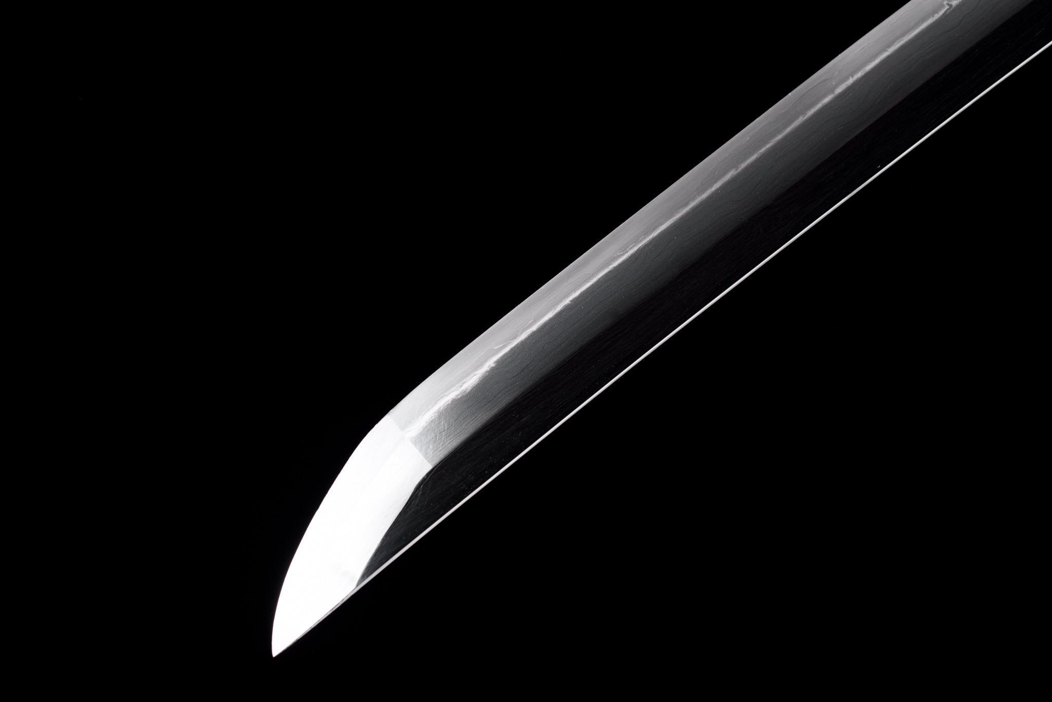 Collectable Katana Silent Tiger Sanmai Steel Clay Tempered Black Saya 静虎 | KatanaSwordArt Katana For Sale 2025