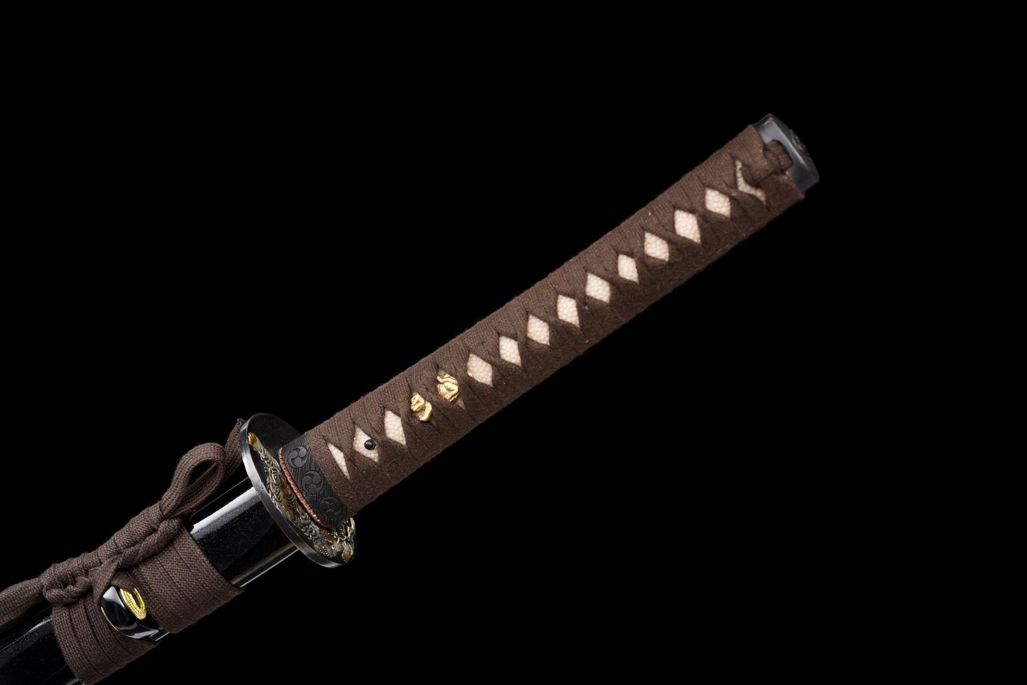 Collectable Katana Silent Tiger Sanmai Steel Clay Tempered Black Saya 静虎 | KatanaSwordArt Katana For Sale 2025