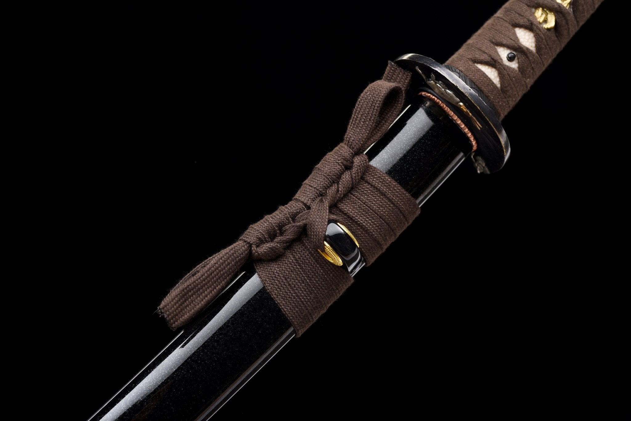 Collectable Katana Silent Tiger Sanmai Steel Clay Tempered Black Saya 静虎 | KatanaSwordArt Katana For Sale 2025