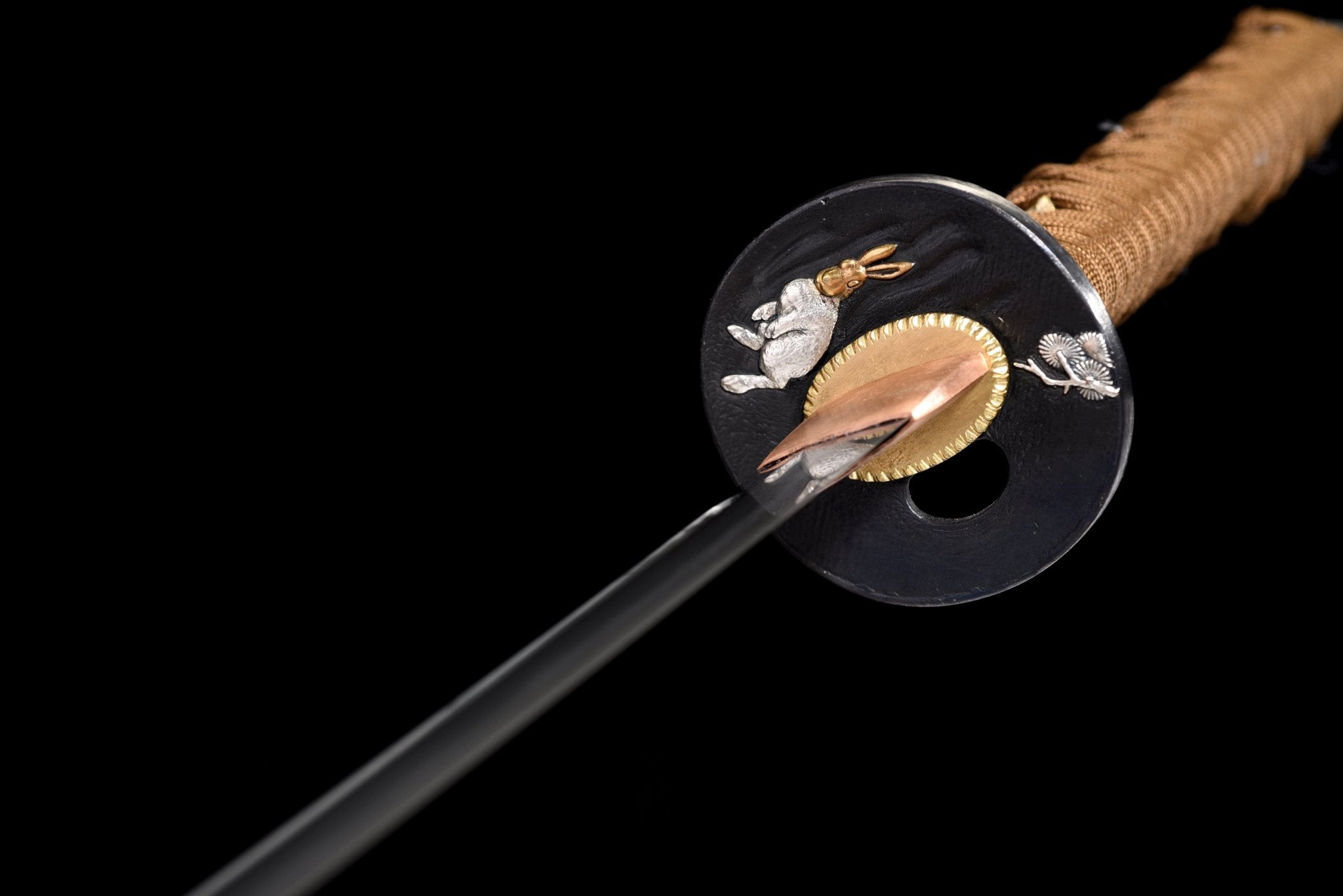 Collectable Katana Tiger Soul Sanmai Steel Clay Tempered Red Saya 虎魂 | KatanaSwordArt Katana For Sale 2025