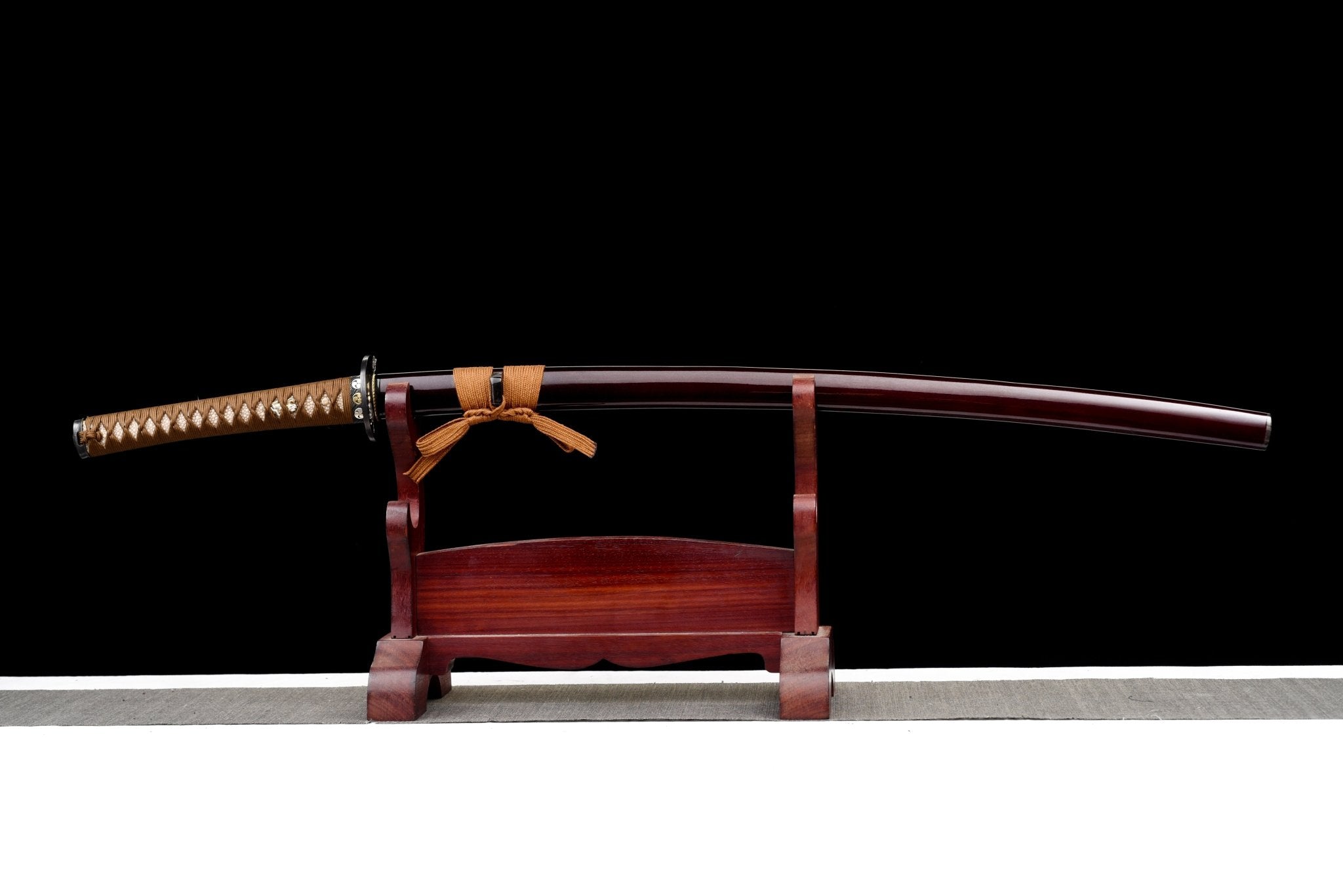 Collectable Katana Tiger Soul Sanmai Steel Clay Tempered Red Saya 虎魂 | KatanaSwordArt Katana For Sale 2025