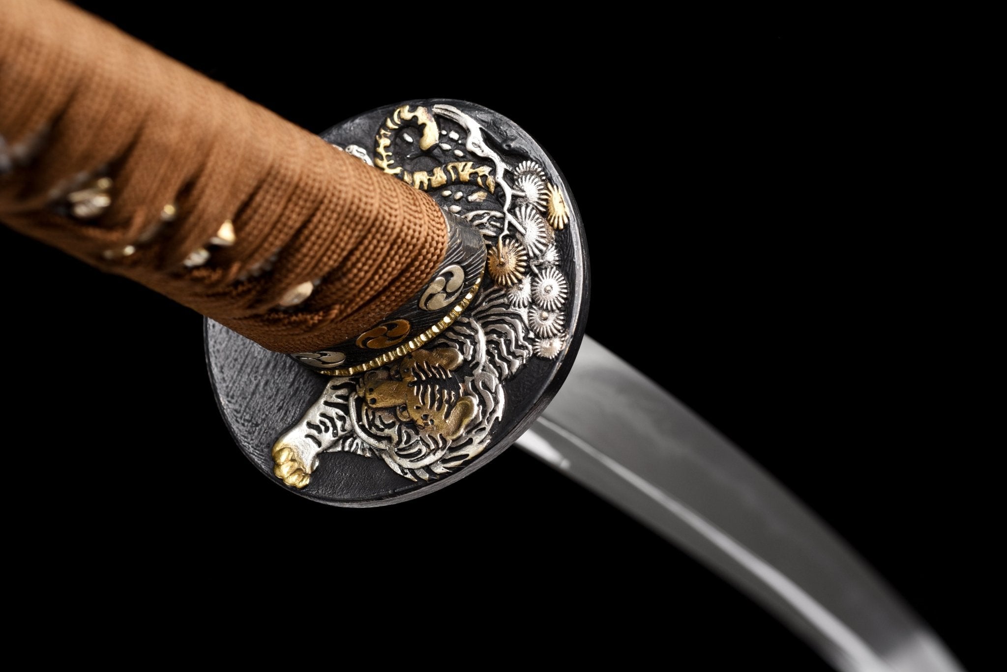 Collectable Katana Tiger Soul Sanmai Steel Clay Tempered Red Saya 虎魂 | KatanaSwordArt Katana For Sale 2025