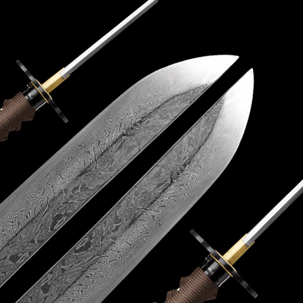 Custom Katana Hand Forged Damascus Folded Steel Clay Tempered Blade | KatanaSwordArt Custom Sword For Sale 2025