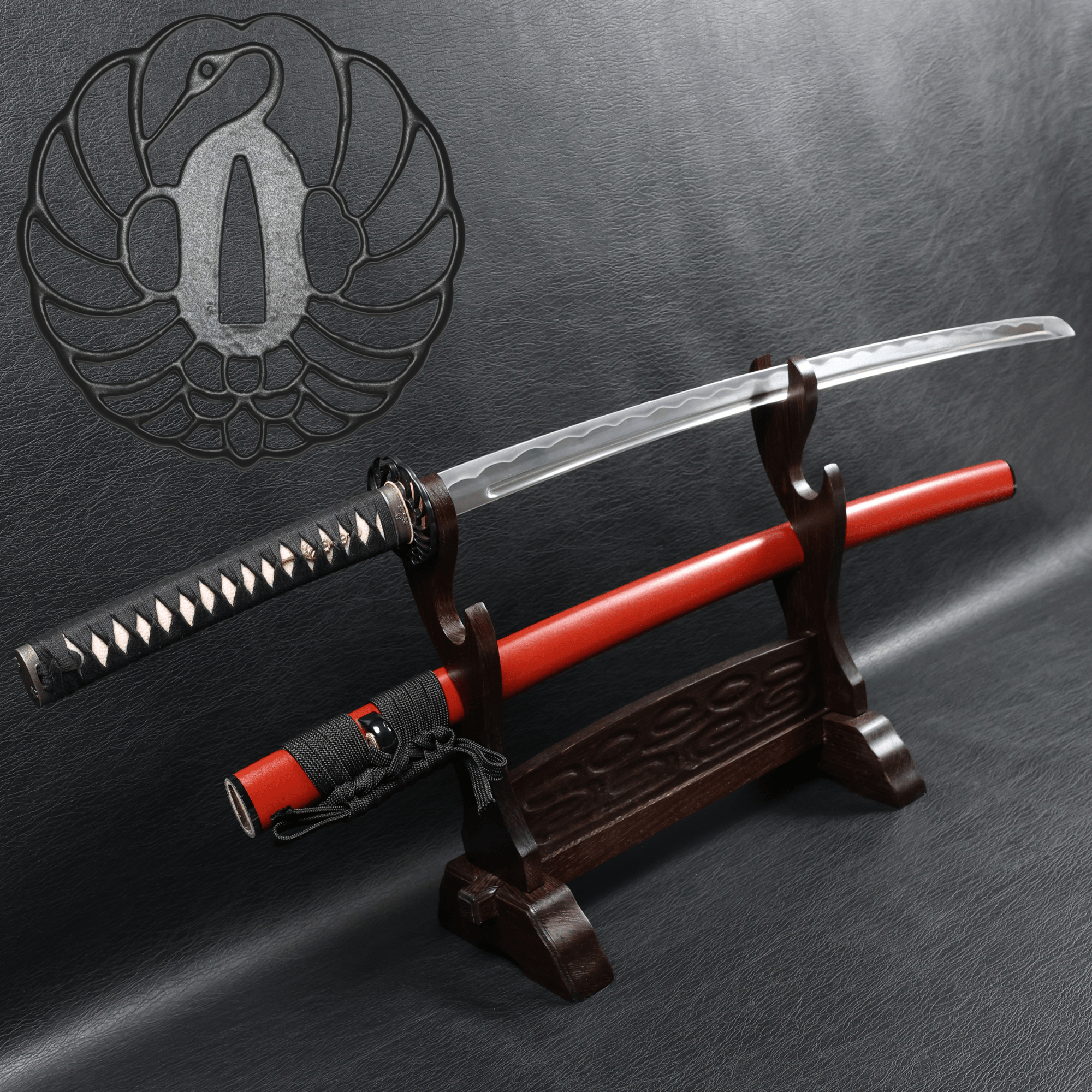 Iaito Katana Ember Crane Unsharpened Alloy Blade with Shinken‑Hi | KSA Ju | KatanaSwordArt iaito For Sale 2026