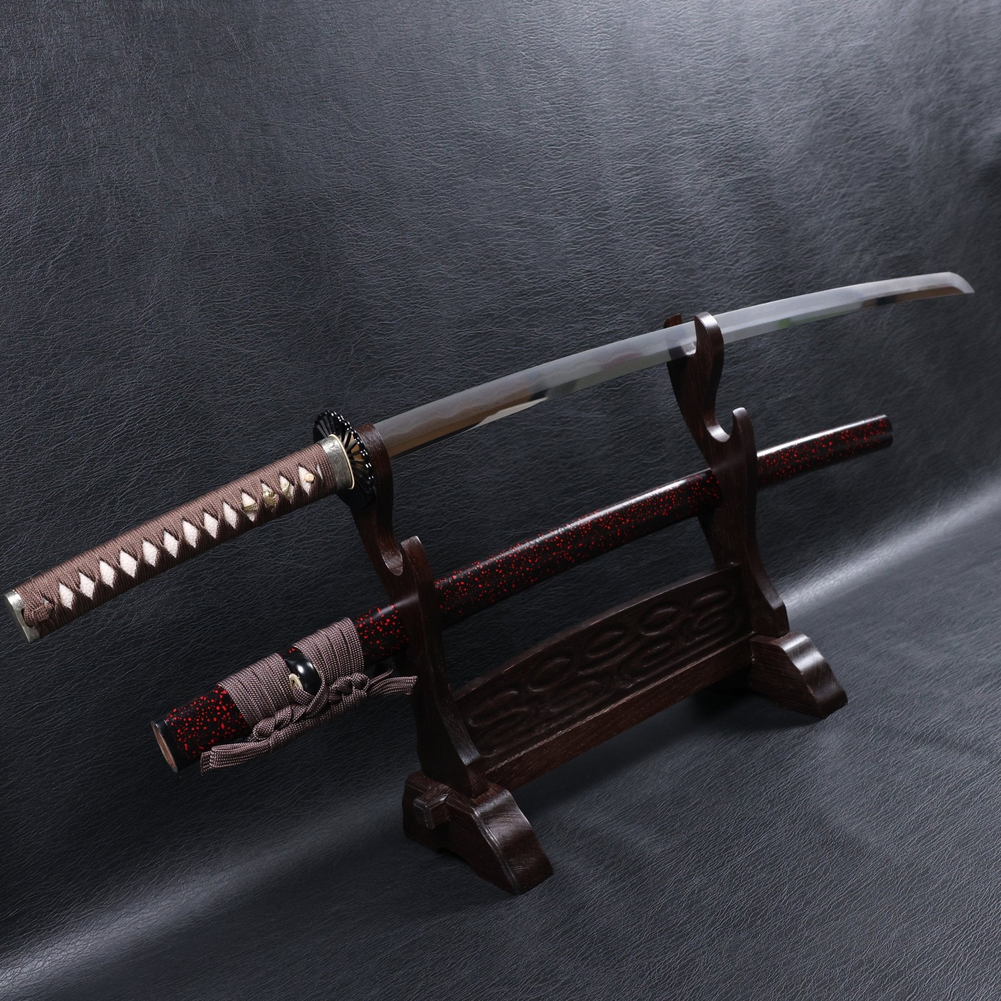 Katana Akatsuki Tonbo Folded Steel Clay Tempered Blade with Sanbonsugi Hamon | KSA Hua | KSA Katana For Sale 2026
