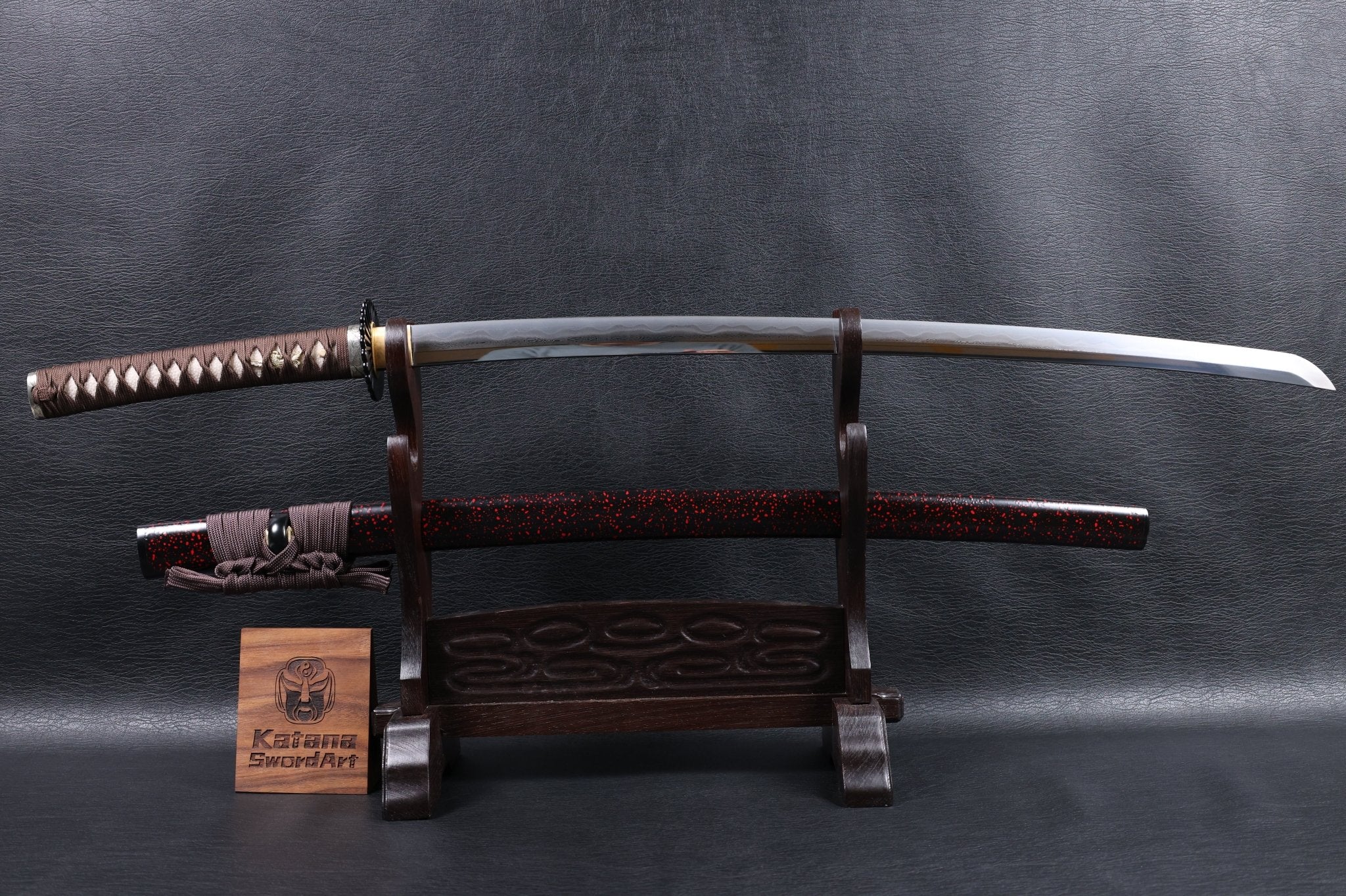 Katana Akatsuki Tonbo Folded Steel Clay Tempered Blade with Sanbonsugi Hamon | KSA Hua | KSA Katana For Sale 2026