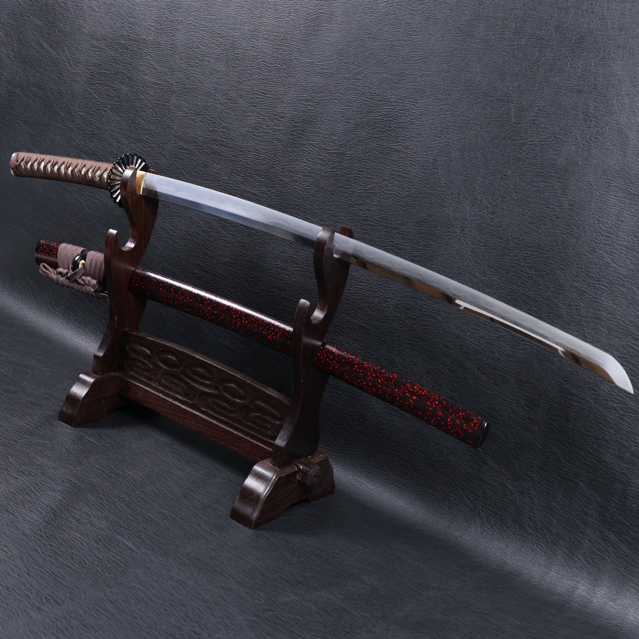 Katana Akatsuki Tonbo Folded Steel Clay Tempered Blade with Sanbonsugi Hamon | KSA Hua | KatanaSwordArt Katana For Sale 2026