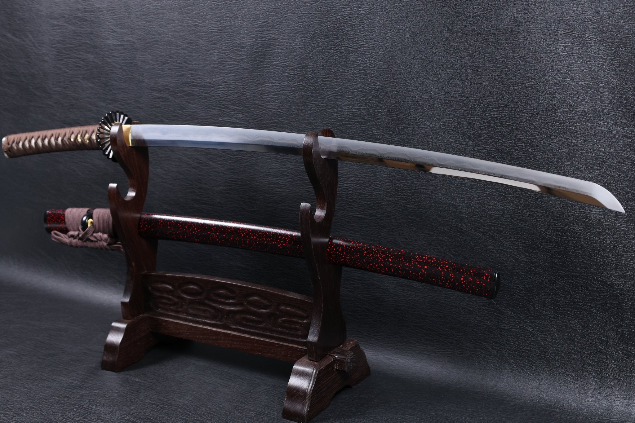 Katana Akatsuki Tonbo Folded Steel Clay Tempered Blade with Sanbonsugi Hamon | KSA Hua | KSA Katana For Sale 2026