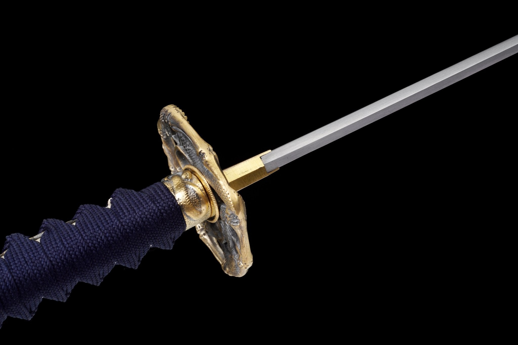 Katana Azure Flame Blue Lacquer Saya Genuine Rayskin 蒼炎 | KatanaSwordArt Katana For Sale 2025