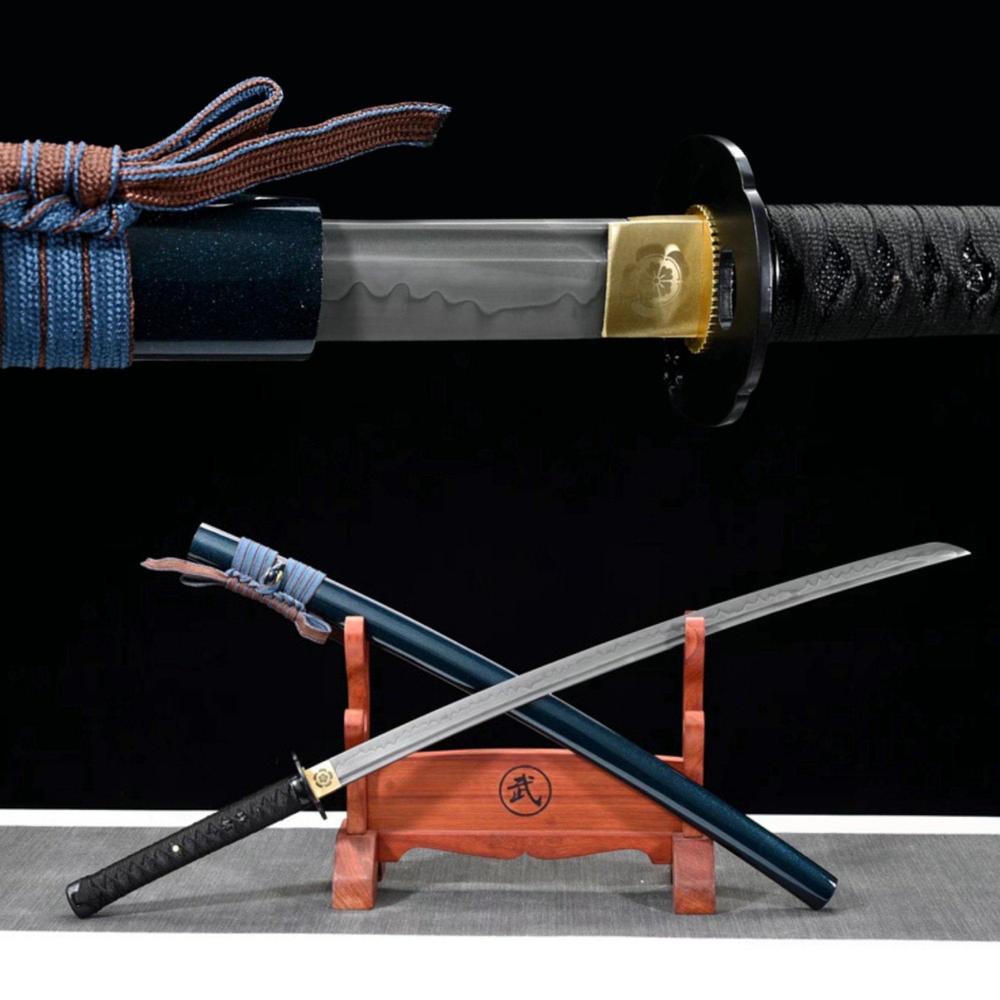 Katana Baotu T10 Clay Tempered Blue Saya 暴徒 | KatanaSwordArt Katana For Sale 2025