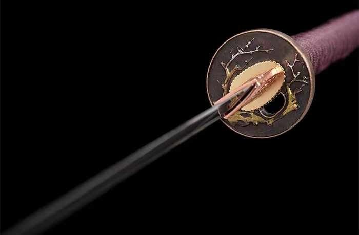 Katana Blood Plum Carbon Steel Clay Tempered Red Saya 血梅 | KatanaSwordArt Katana For Sale 2025