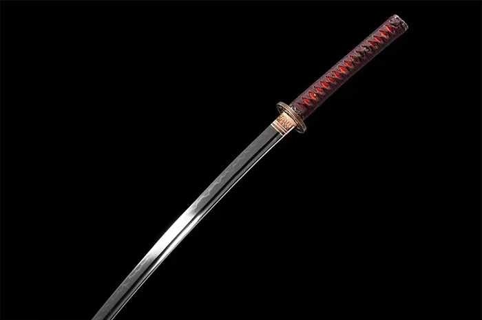 Katana Blood Plum Carbon Steel Clay Tempered Red Saya 血梅 | KatanaSwordArt Katana For Sale 2025