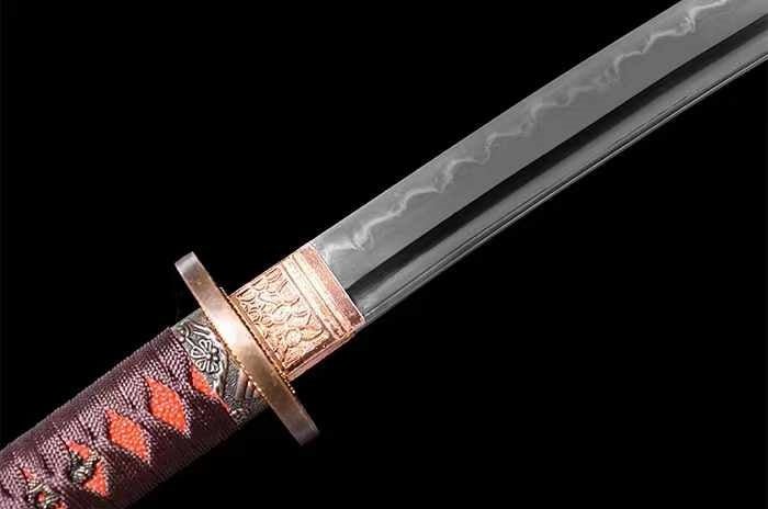 Katana Blood Plum Carbon Steel Clay Tempered Red Saya 血梅 | KatanaSwordArt Katana For Sale 2025