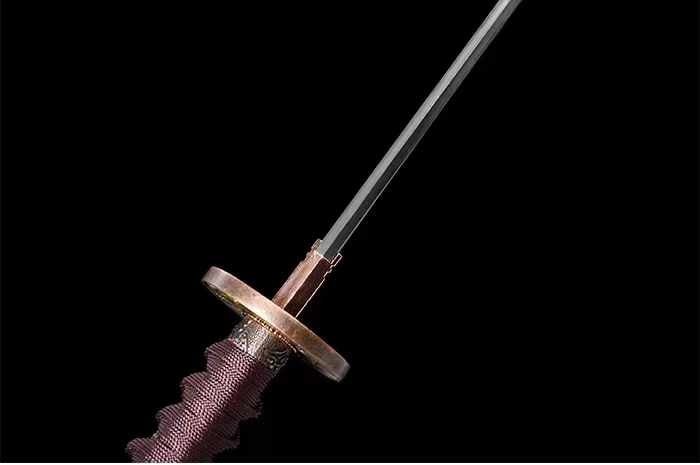 Katana Blood Plum Carbon Steel Clay Tempered Red Saya 血梅 | KatanaSwordArt Katana For Sale 2025