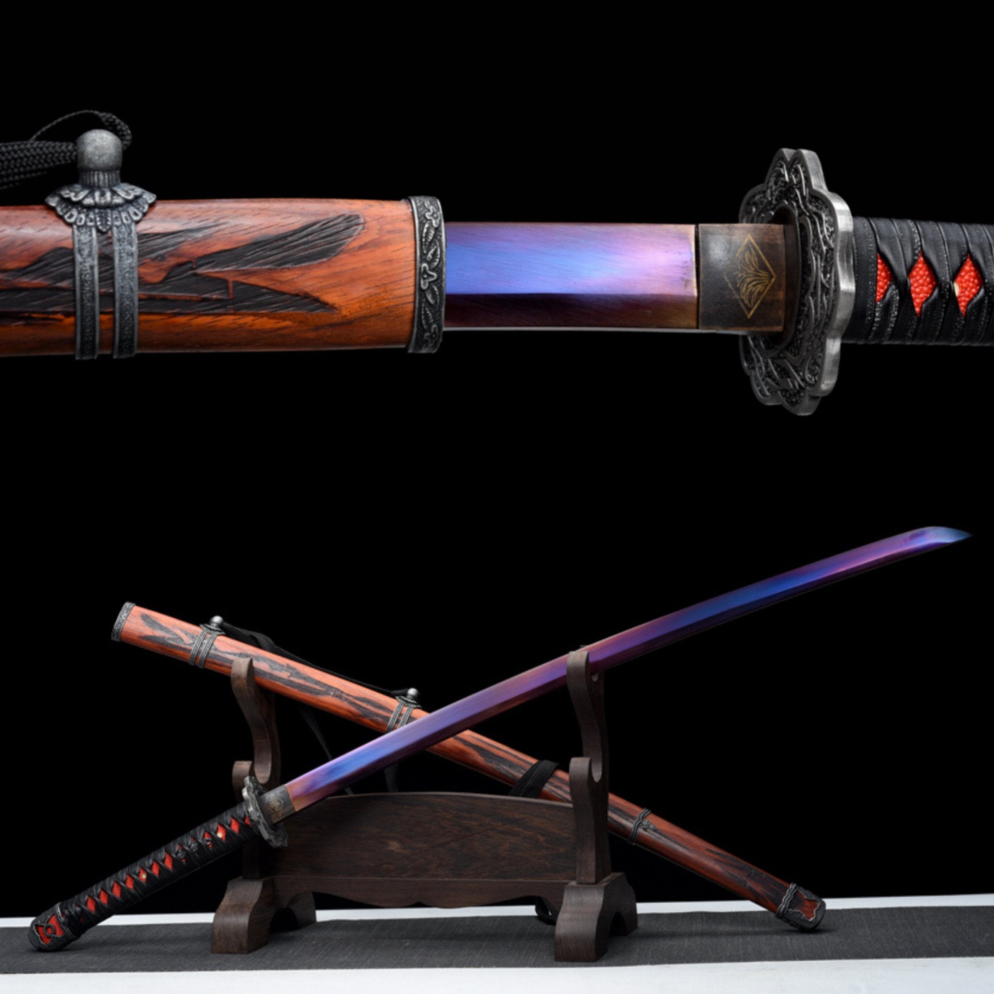 Katana Busizhan Manganese Steel Fuchsia Blade 不死斬 | KatanaSwordArt Katana For Sale 2025