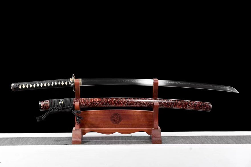 Katana Chilin T10 Clay Tempered Red Saya 赤鱗 | KatanaSwordArt Katana For Sale 2025