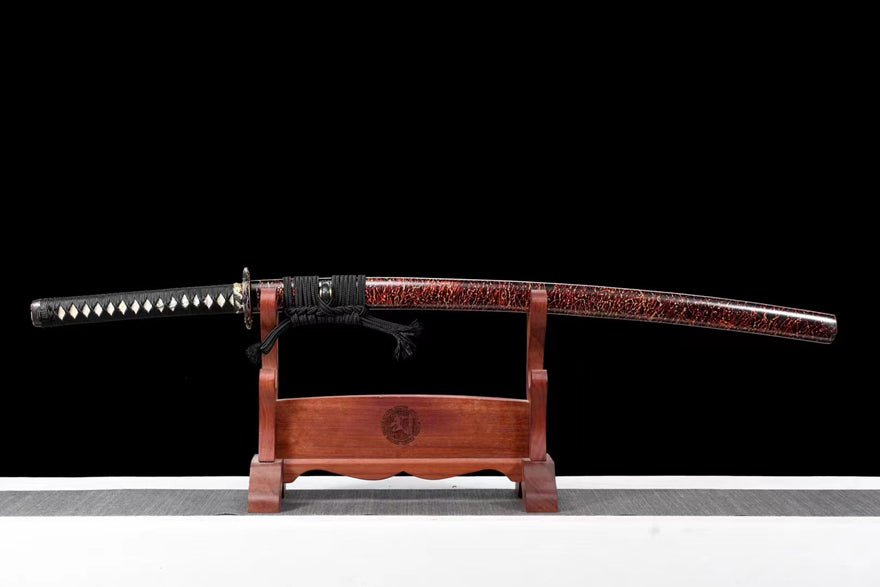 Katana Chilin T10 Clay Tempered Red Saya 赤鱗 | KatanaSwordArt Katana For Sale 2025