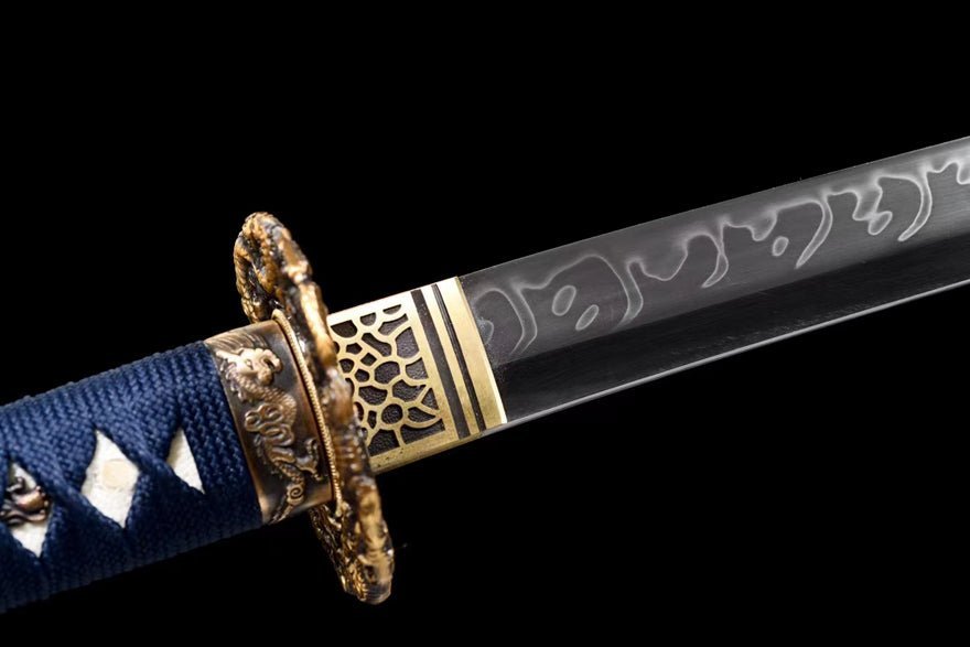 Katana Cloud Dragon T10 Clay Tempered Blue Saya 藍龍雲 | KatanaSwordArt Katana For Sale 2025