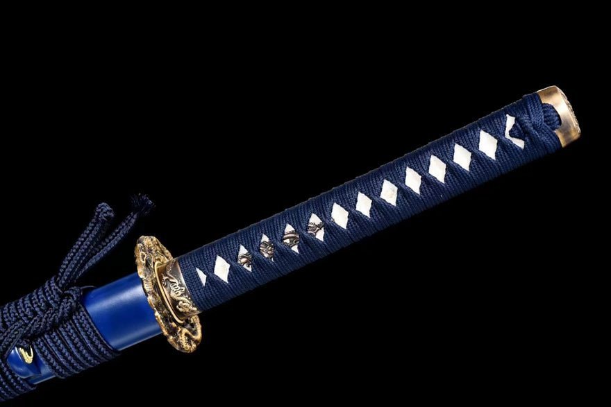 Katana Cloud Dragon T10 Clay Tempered Blue Saya 藍龍雲 | KatanaSwordArt Katana For Sale 2025