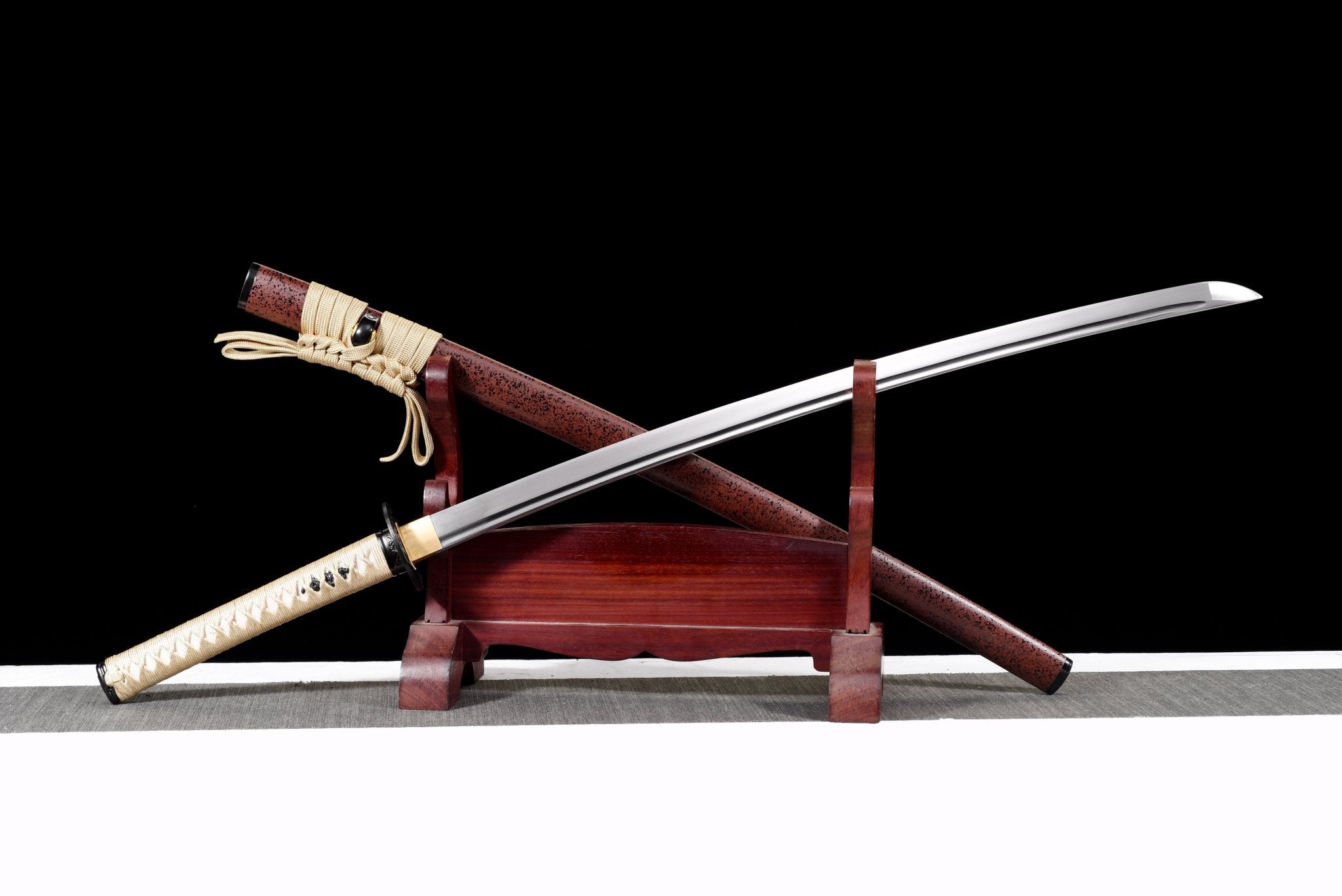Katana Crimson Clarity Red Speckled Saya 朱霁 | KatanaSwordArt Katana For Sale 2025