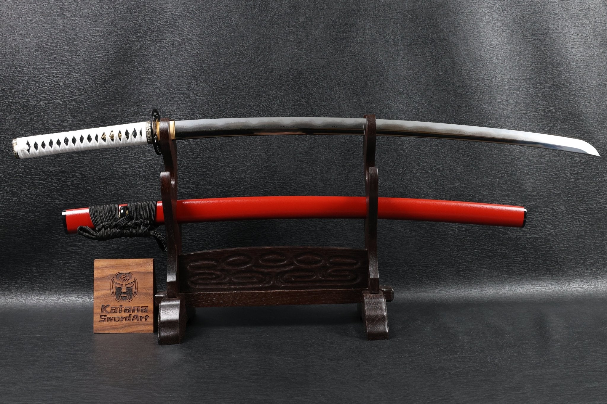 Katana Crimson Kuji Folded Steel Clay Tempered Blade with Sanbonsugi Hamon | KSA Hua | KSA Katana For Sale 2026