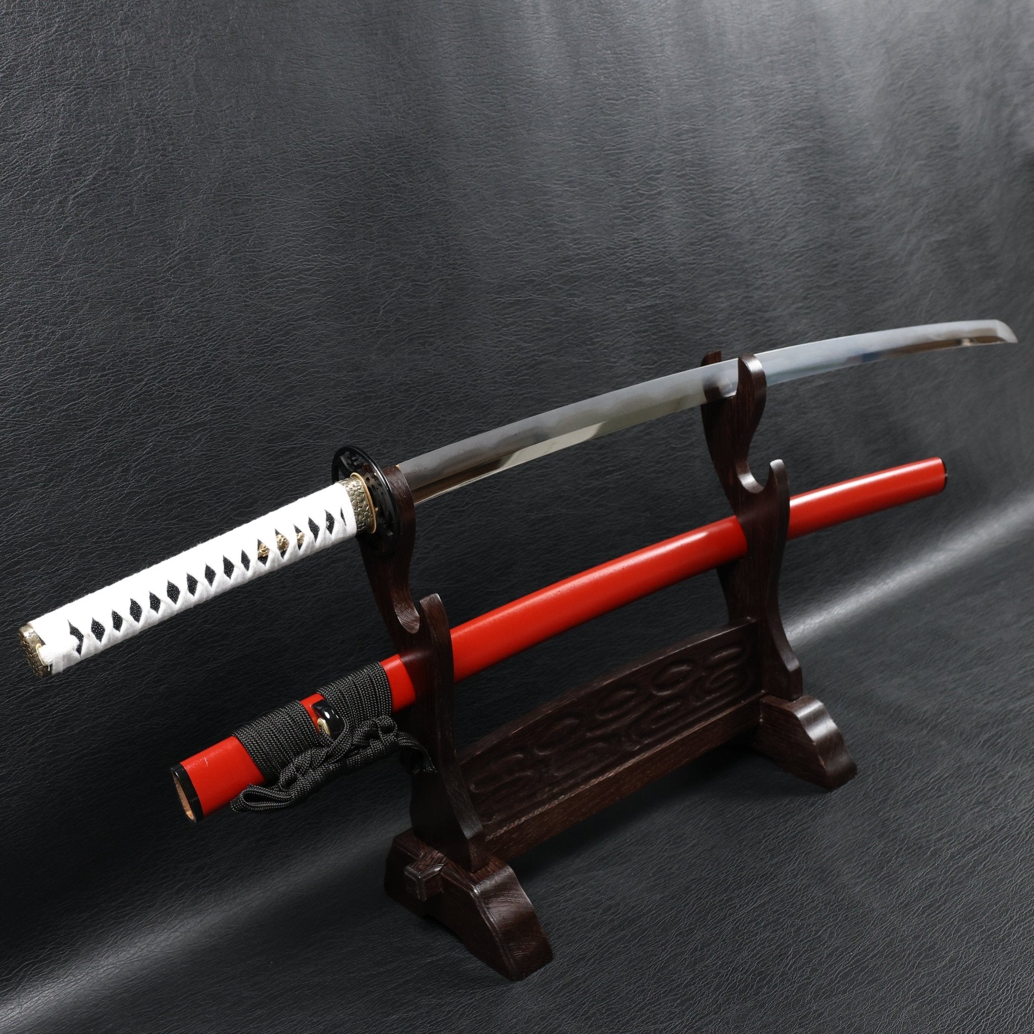 Katana Crimson Kuji Folded Steel Clay Tempered Blade with Sanbonsugi Hamon | KSA Hua | KSA Katana For Sale 2026