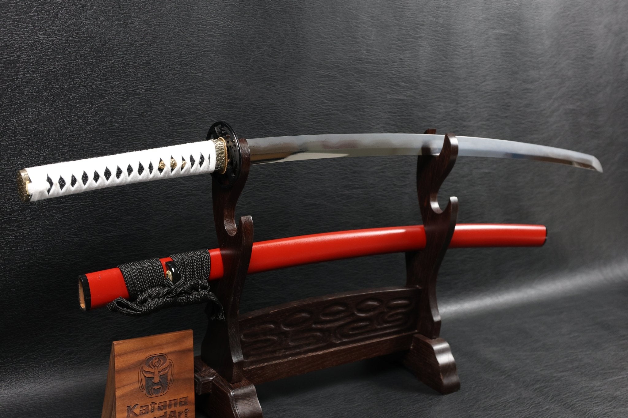 Katana Crimson Kuji Folded Steel Clay Tempered Blade with Sanbonsugi Hamon | KSA Hua | KSA Katana For Sale 2026