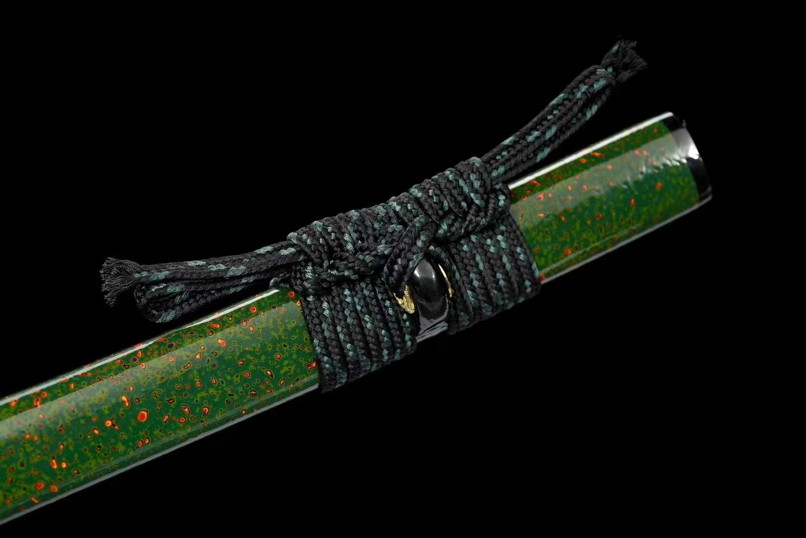 Katana Cyan Bamboo Manganese Steel Green Saya Mirror Finish 青竹 | KatanaSwordArt Katana For Sale 2025